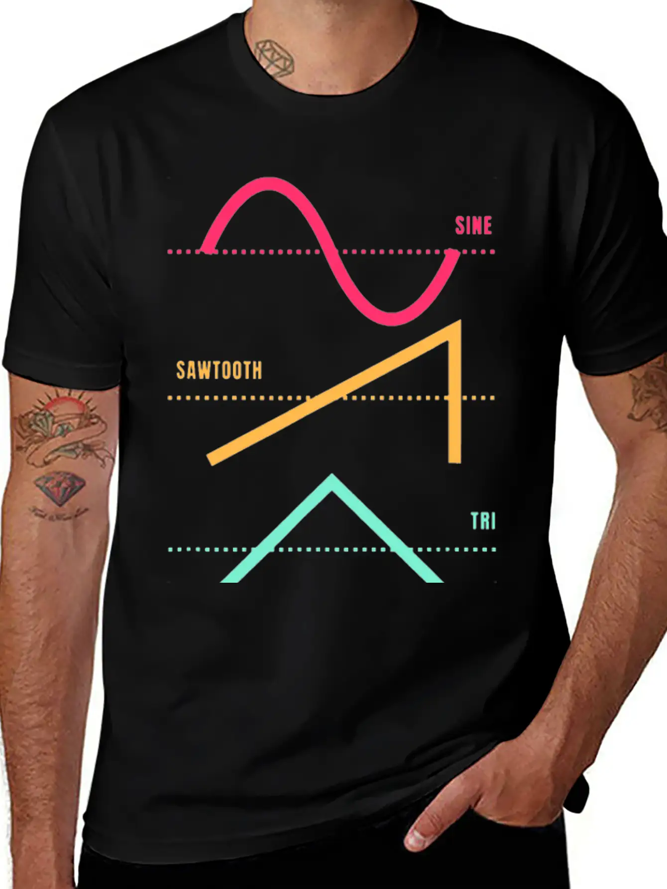 Synthesizer Techno Modular Synth Analog Nerd Unisex Short Sleeve Soft Cotton T-Shirt – Casual Everyday Wear
