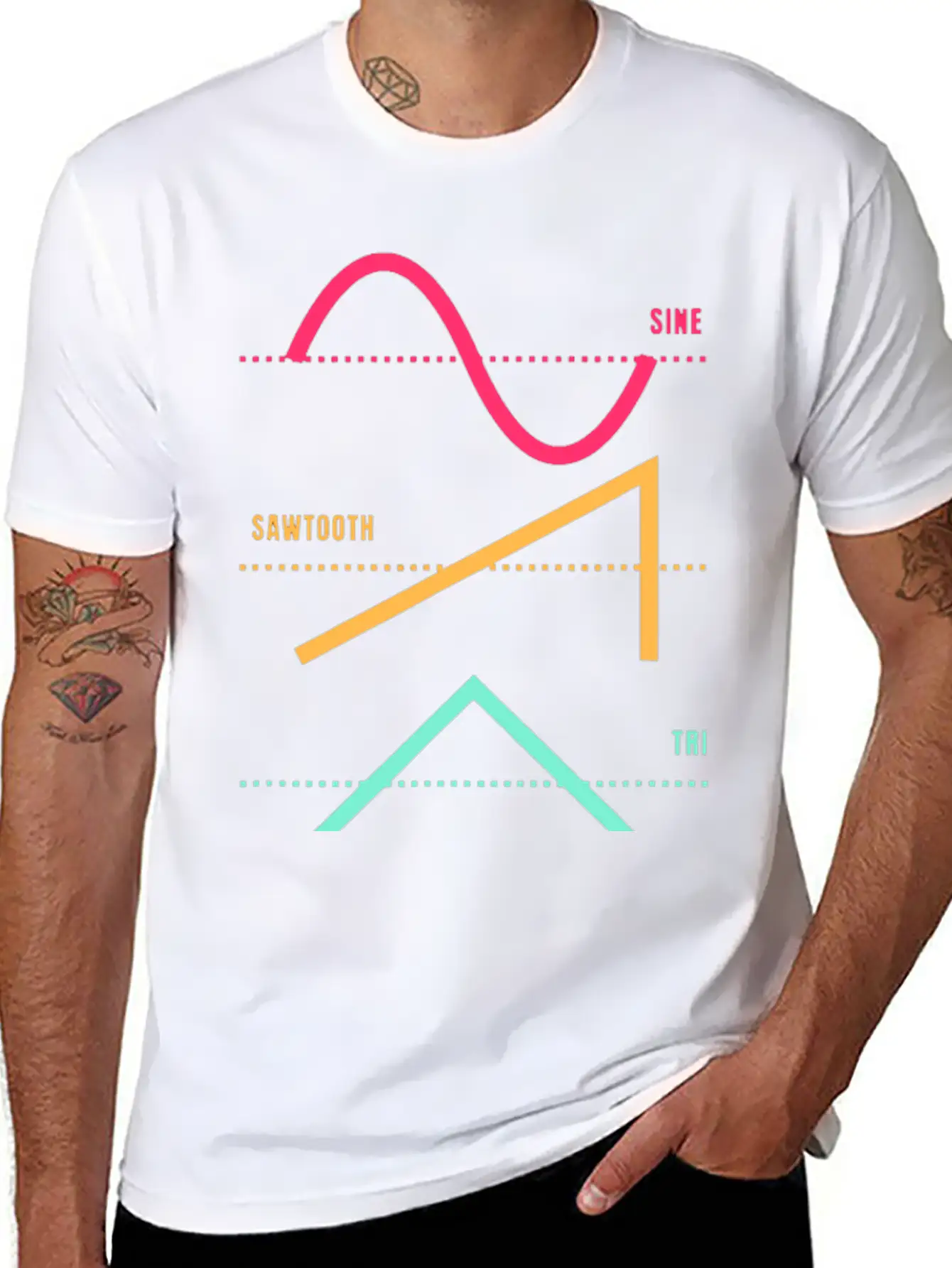 Synthesizer Techno Modular Synth Analog Nerd Unisex Short Sleeve Soft Cotton T-Shirt – Casual Everyday Wear