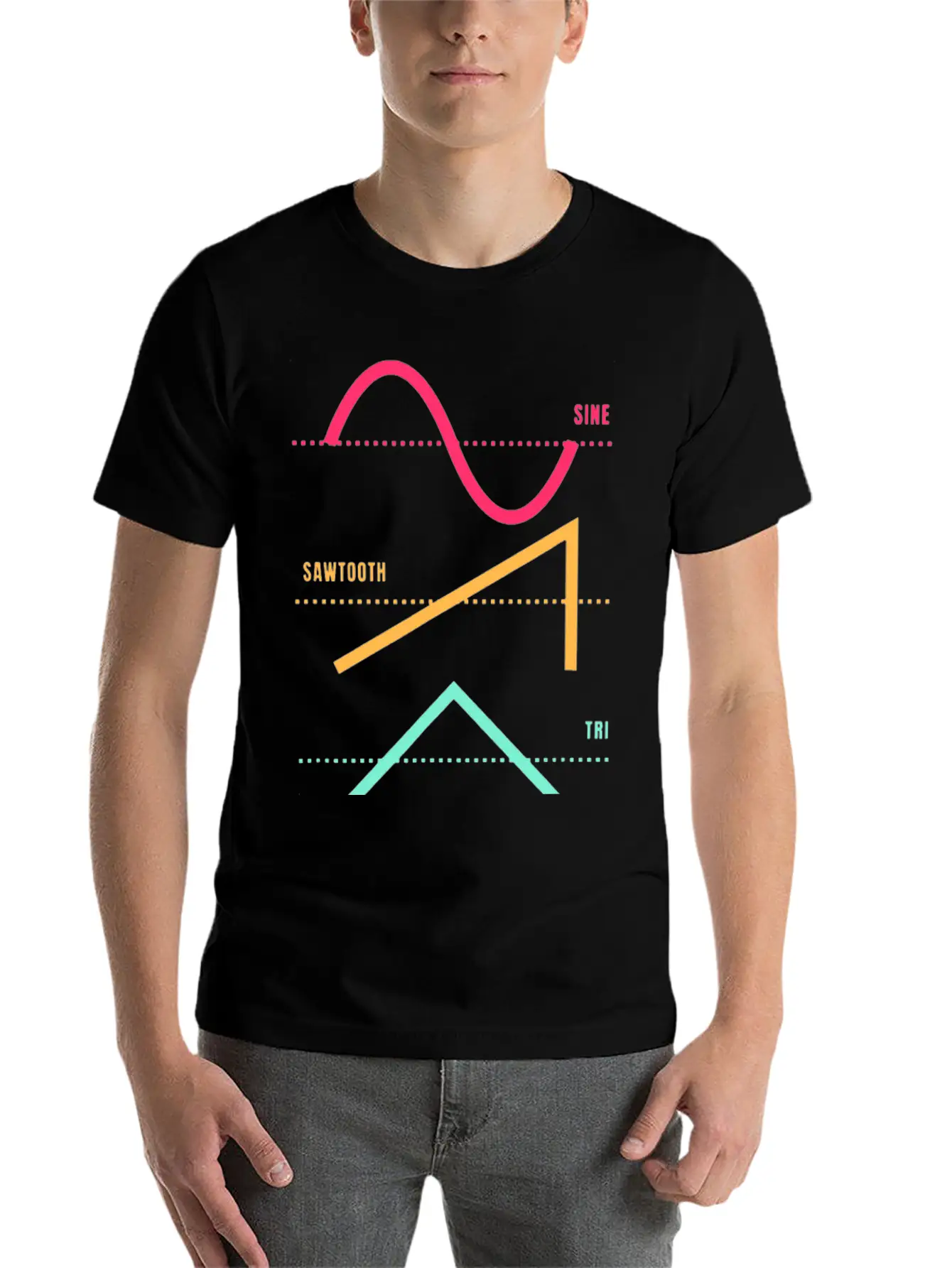 Synthesizer Techno Modular Synth Analog Nerd Unisex Short Sleeve Soft Cotton T-Shirt – Casual Everyday Wear