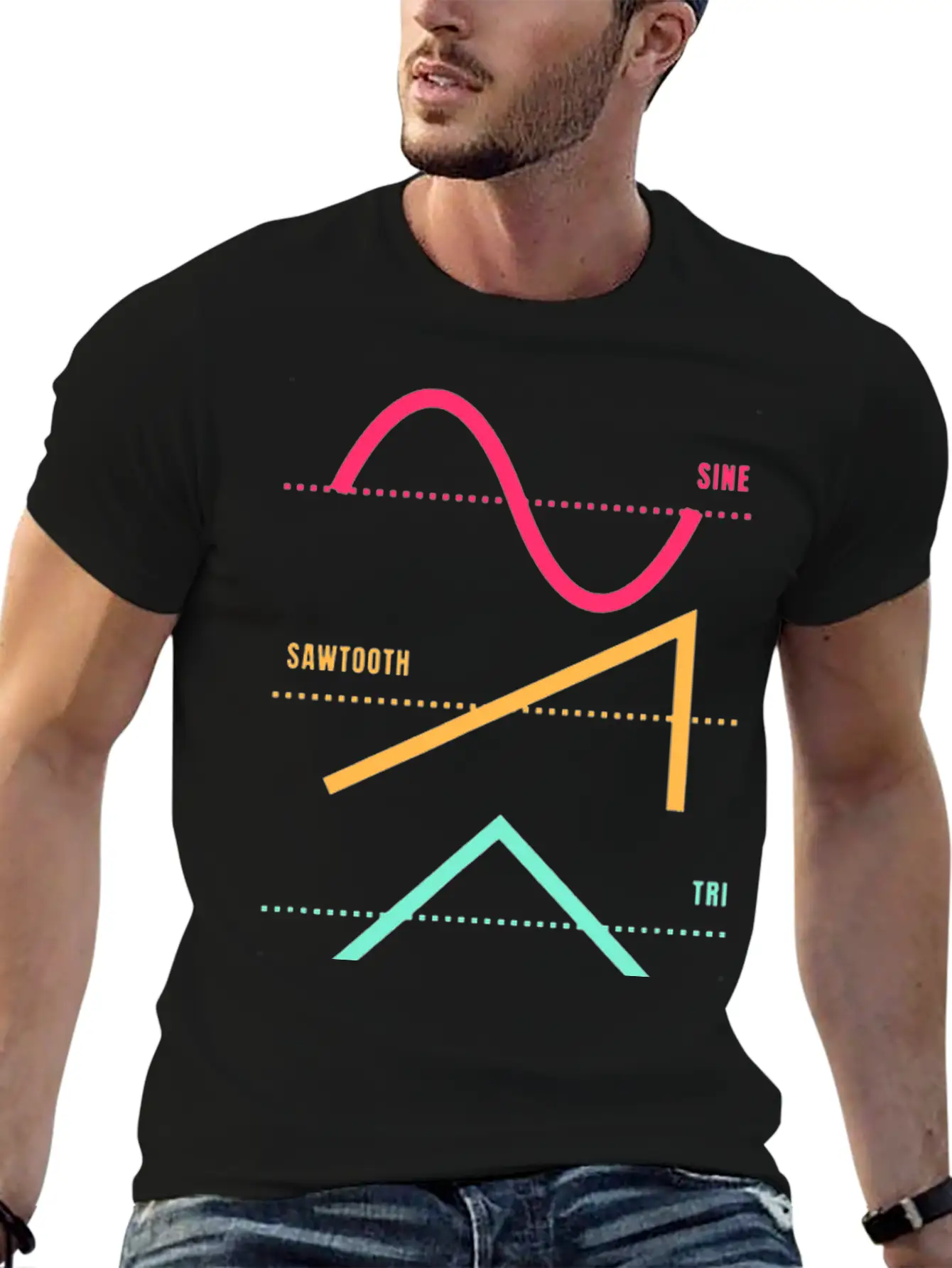 Synthesizer Techno Modular Synth Analog Nerd Unisex Short Sleeve Soft Cotton T-Shirt – Casual Everyday Wear