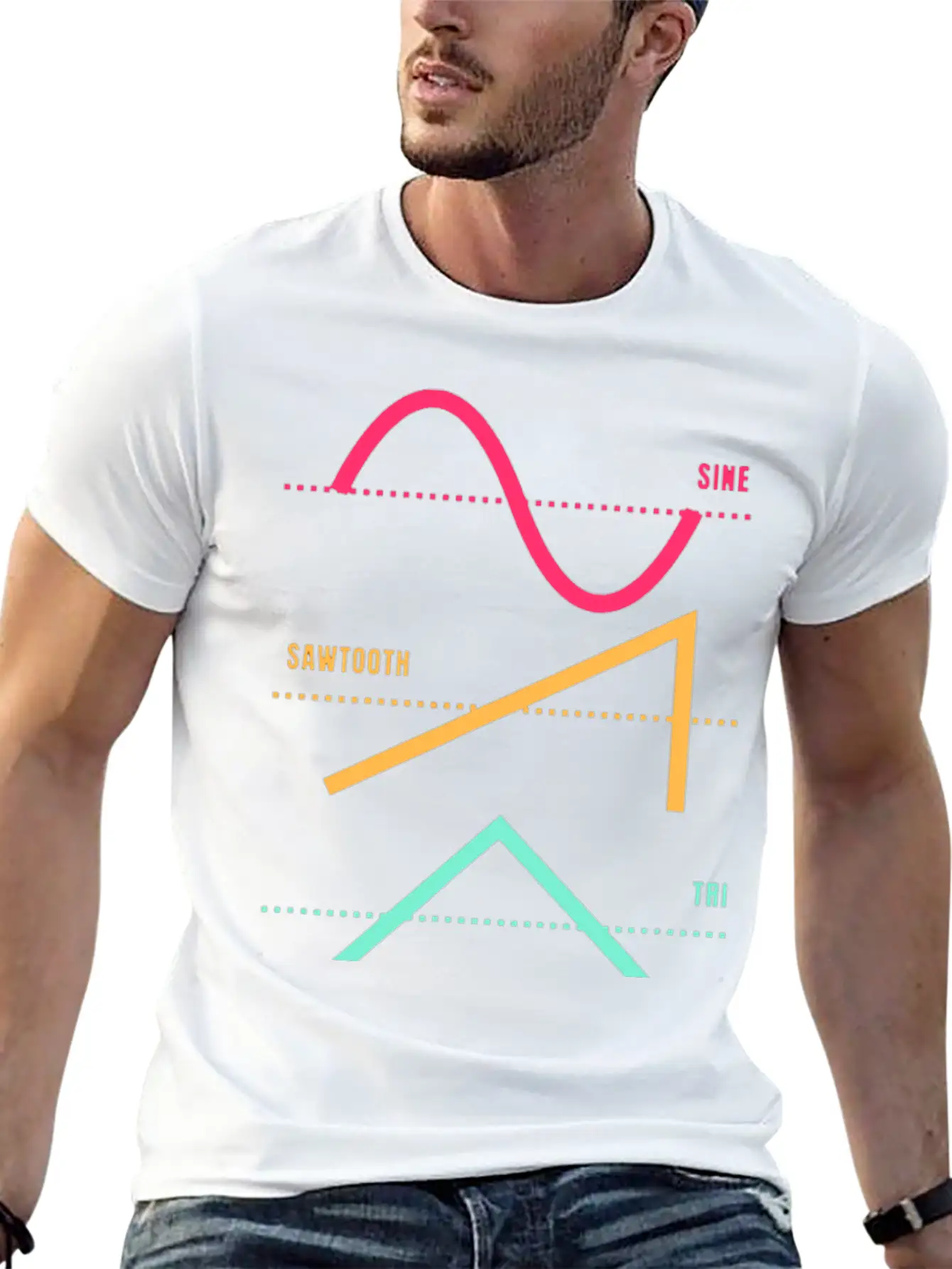 Synthesizer Techno Modular Synth Analog Nerd Unisex Short Sleeve Soft Cotton T-Shirt – Casual Everyday Wear