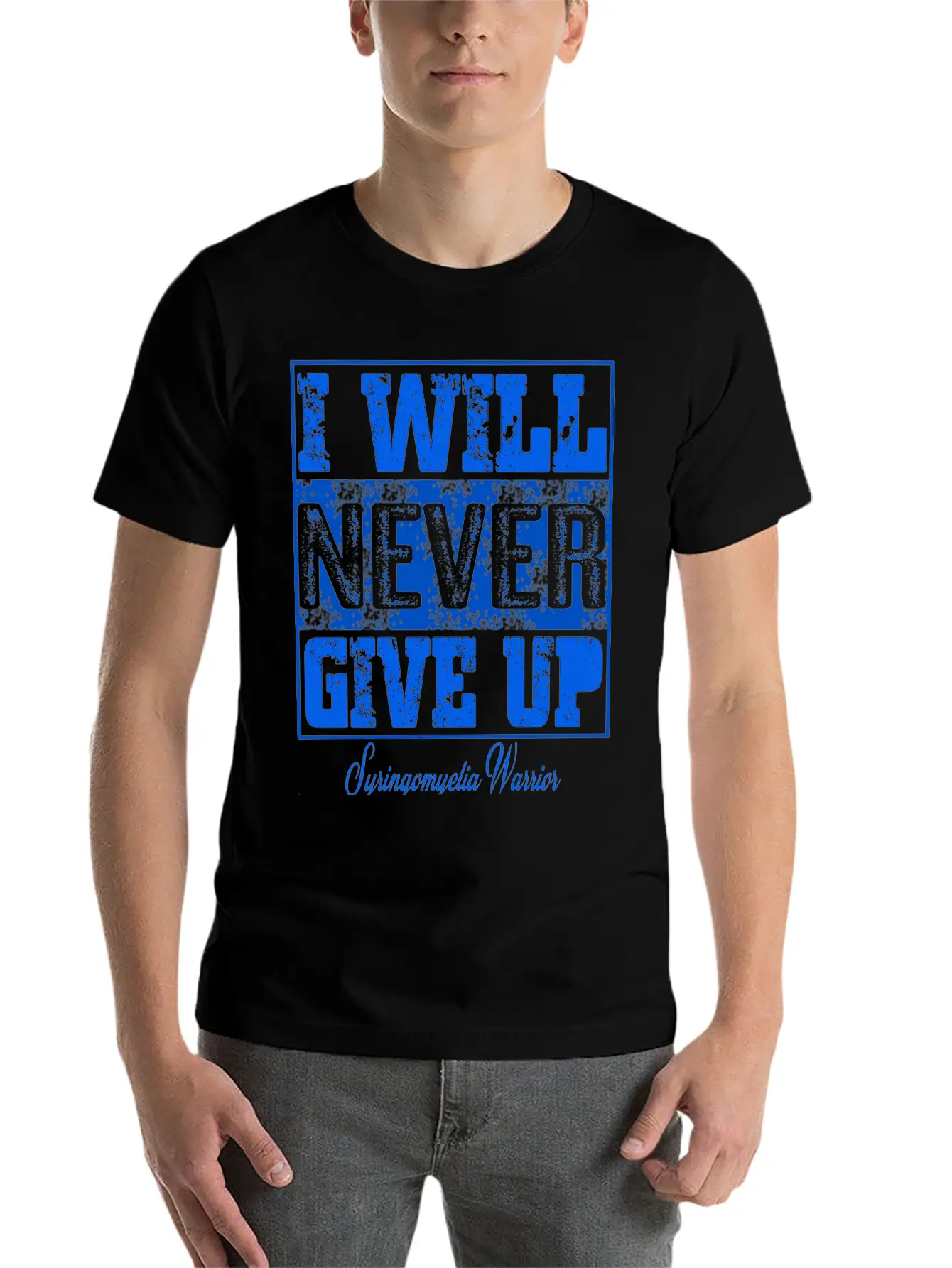 Syringomyelia Awareness Stylish Everyday T-Shirt – Unisex Basic Cotton Tee