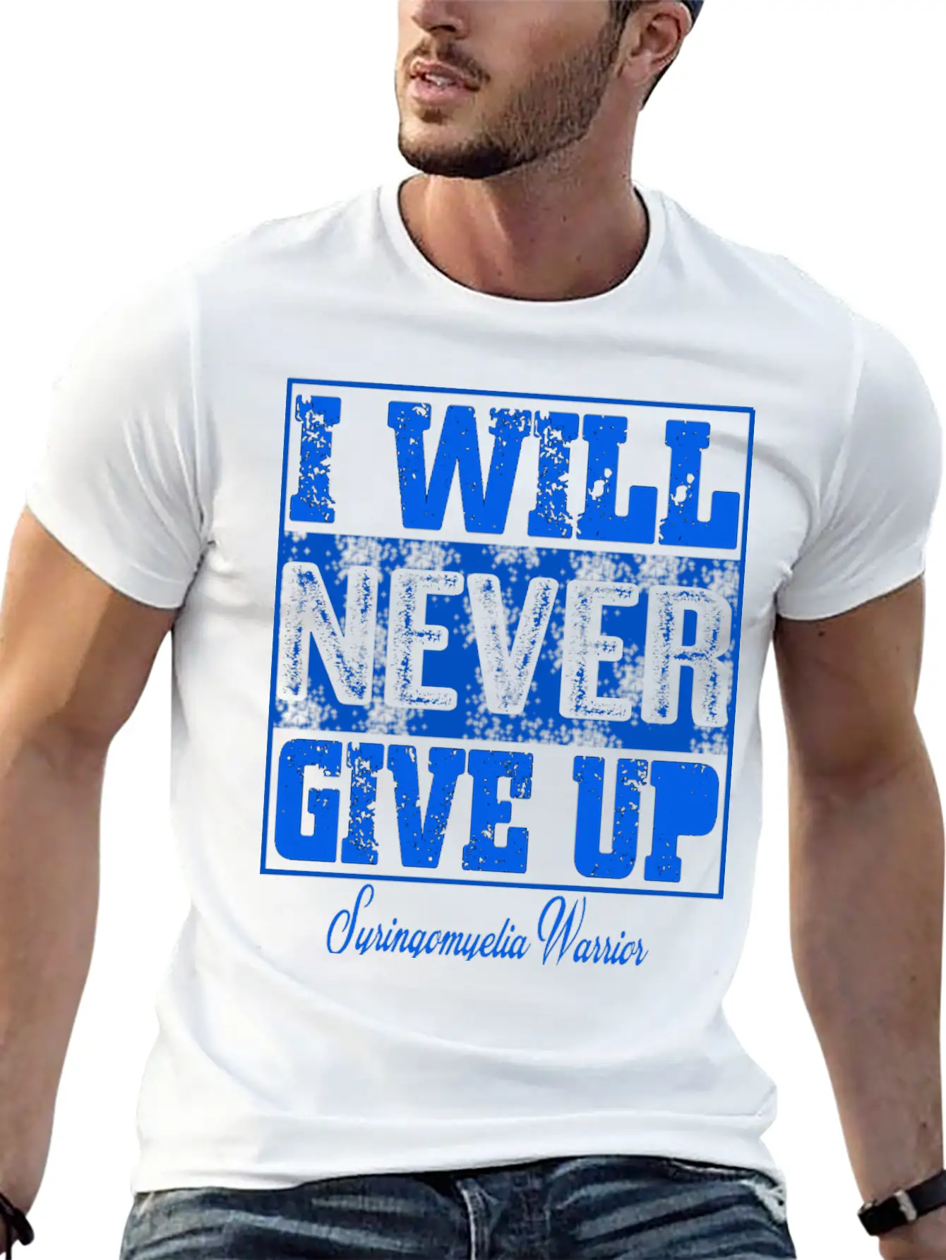 Syringomyelia Awareness Stylish Everyday T-Shirt – Unisex Basic Cotton Tee