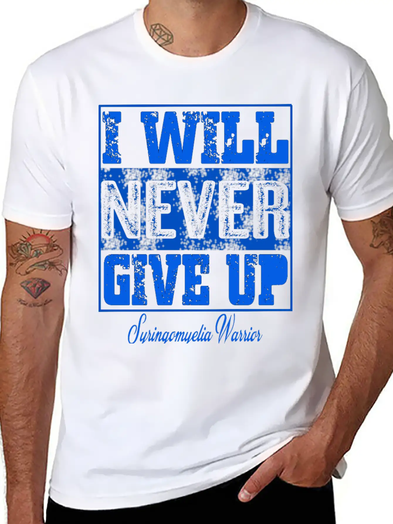 Syringomyelia Awareness Stylish Everyday T-Shirt – Unisex Basic Cotton Tee
