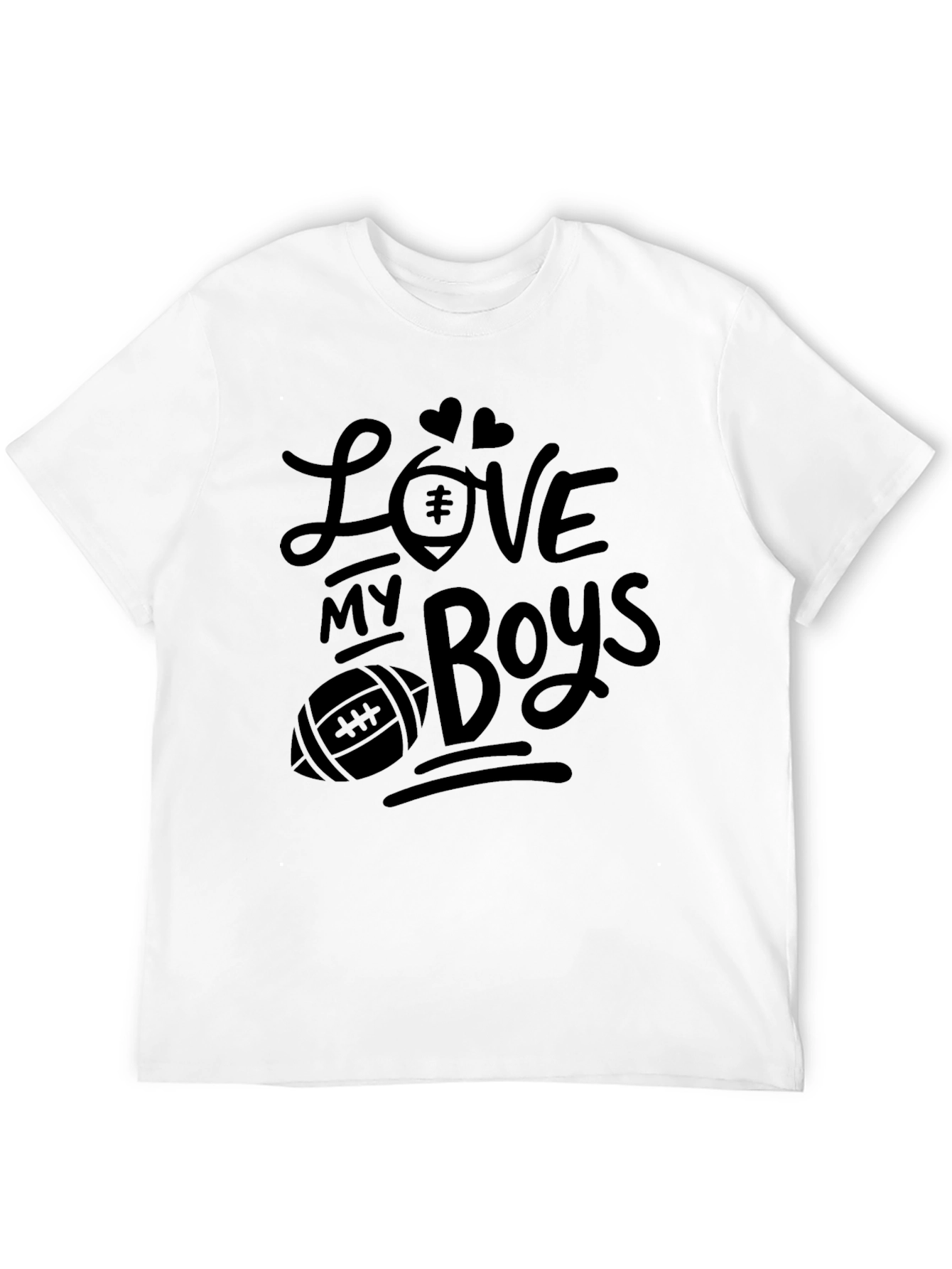 Love My Boys Football T-Shirt