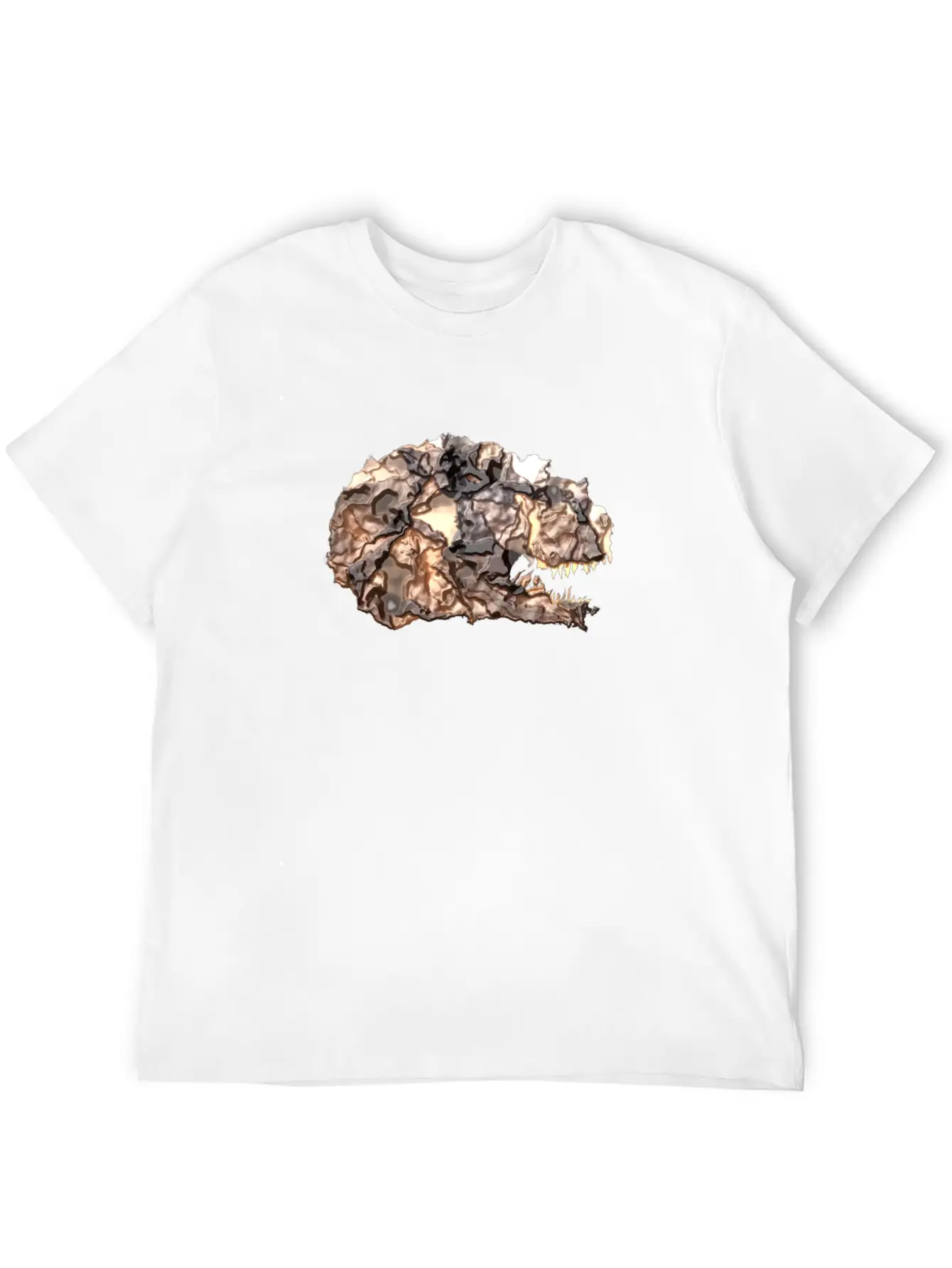 T-rex Lava Head Comfortable Minimalist Graphic Tee – Summer Style Essential