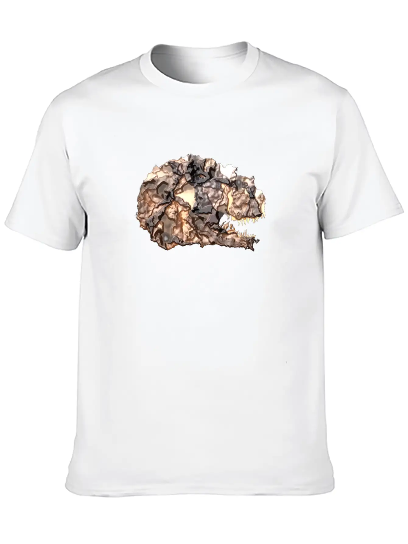 T-rex Lava Head Comfortable Minimalist Graphic Tee – Summer Style Essential