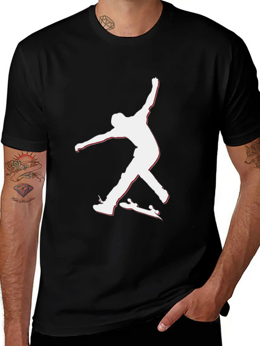 T Shirt Shape Skateboarder Streetwear Vector Image Basic Graphic T-Shirt – Daily Comfort In Soft Cotton