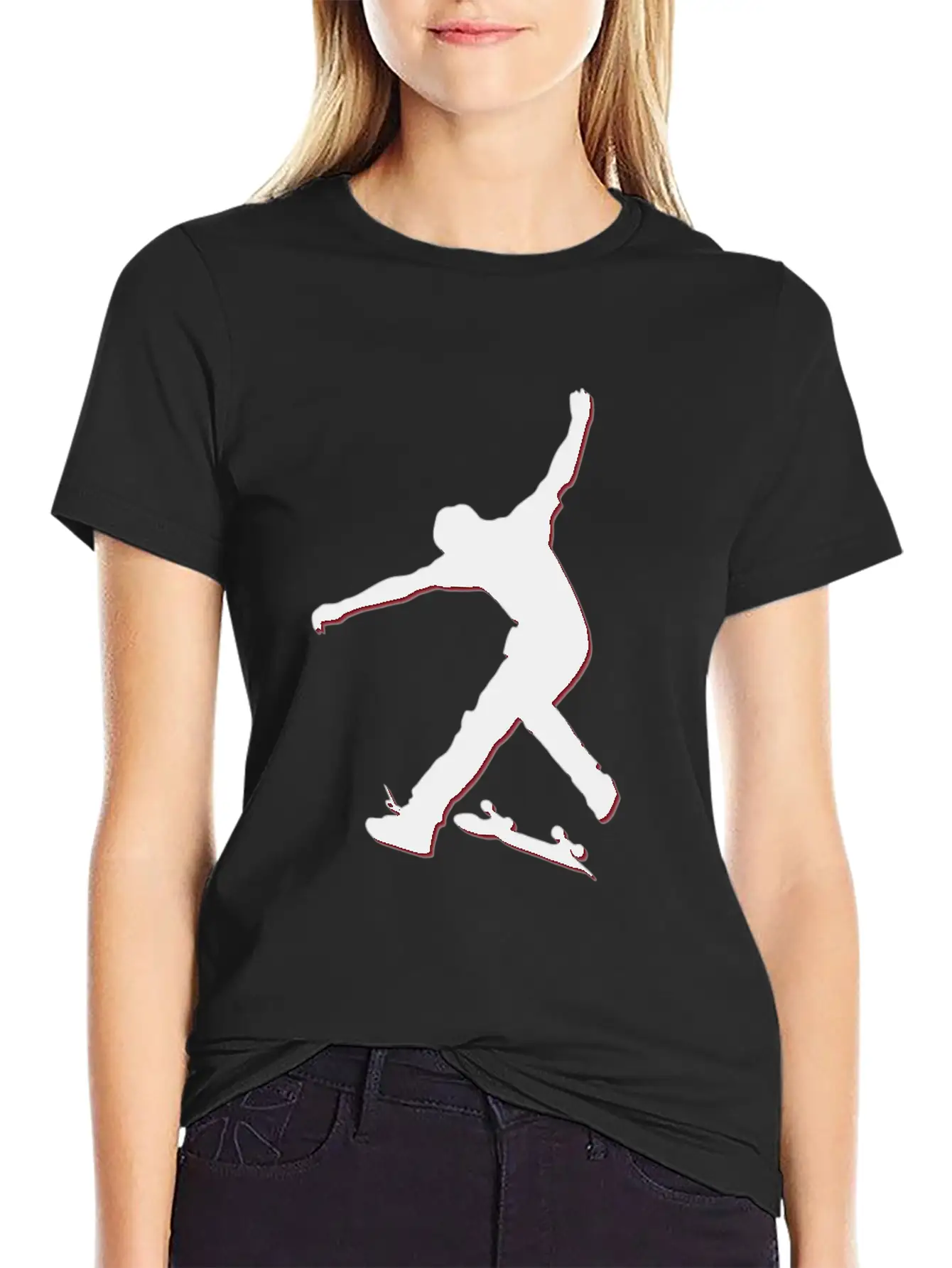 T Shirt Shape Skateboarder Streetwear Vector Image Basic Graphic T-Shirt – Daily Comfort In Soft Cotton