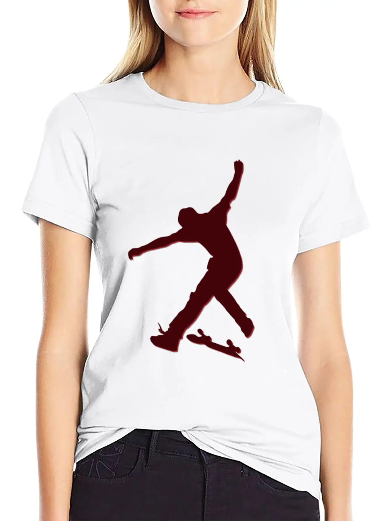 T Shirt Shape Skateboarder Streetwear Vector Image Basic Graphic T-Shirt – Daily Comfort In Soft Cotton