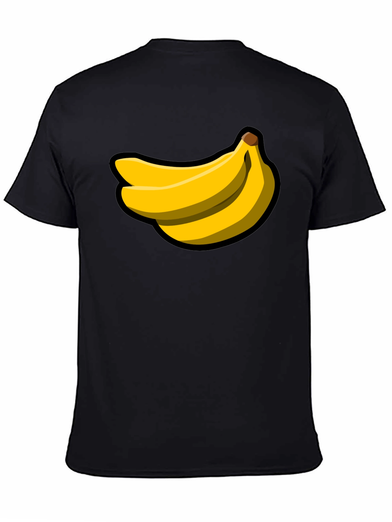Banana Graphic Black T-Shirt - Fruit Lover Tee