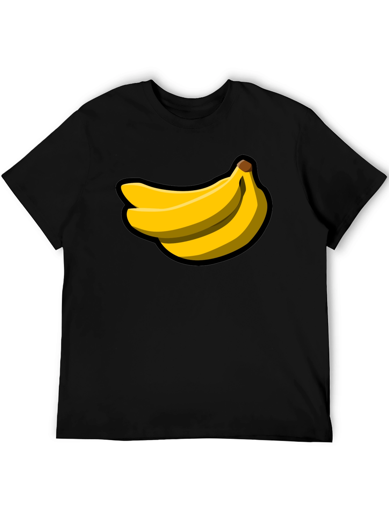 Banana Graphic Black T-Shirt - Fruit Lover Tee