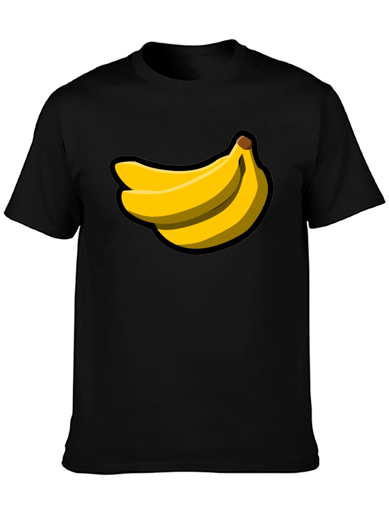 Banana Graphic Black T-Shirt - Fruit Lover Tee