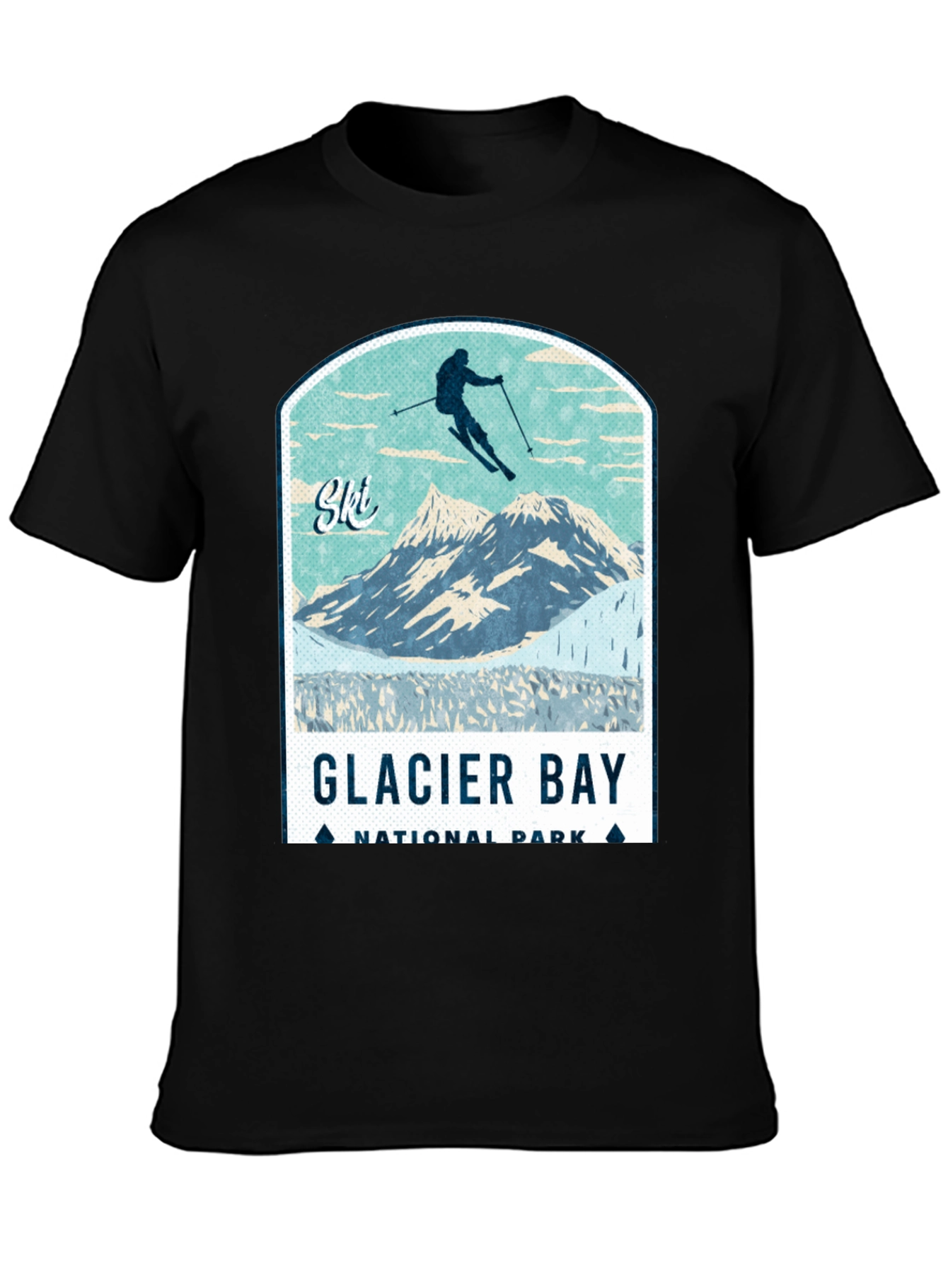 Glacier Bay National Park Ski T-Shirt