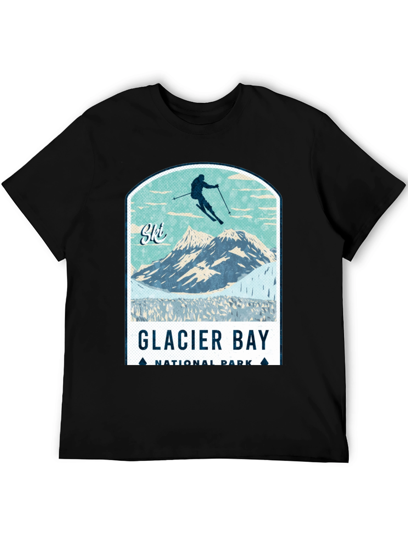 Glacier Bay National Park Ski T-Shirt