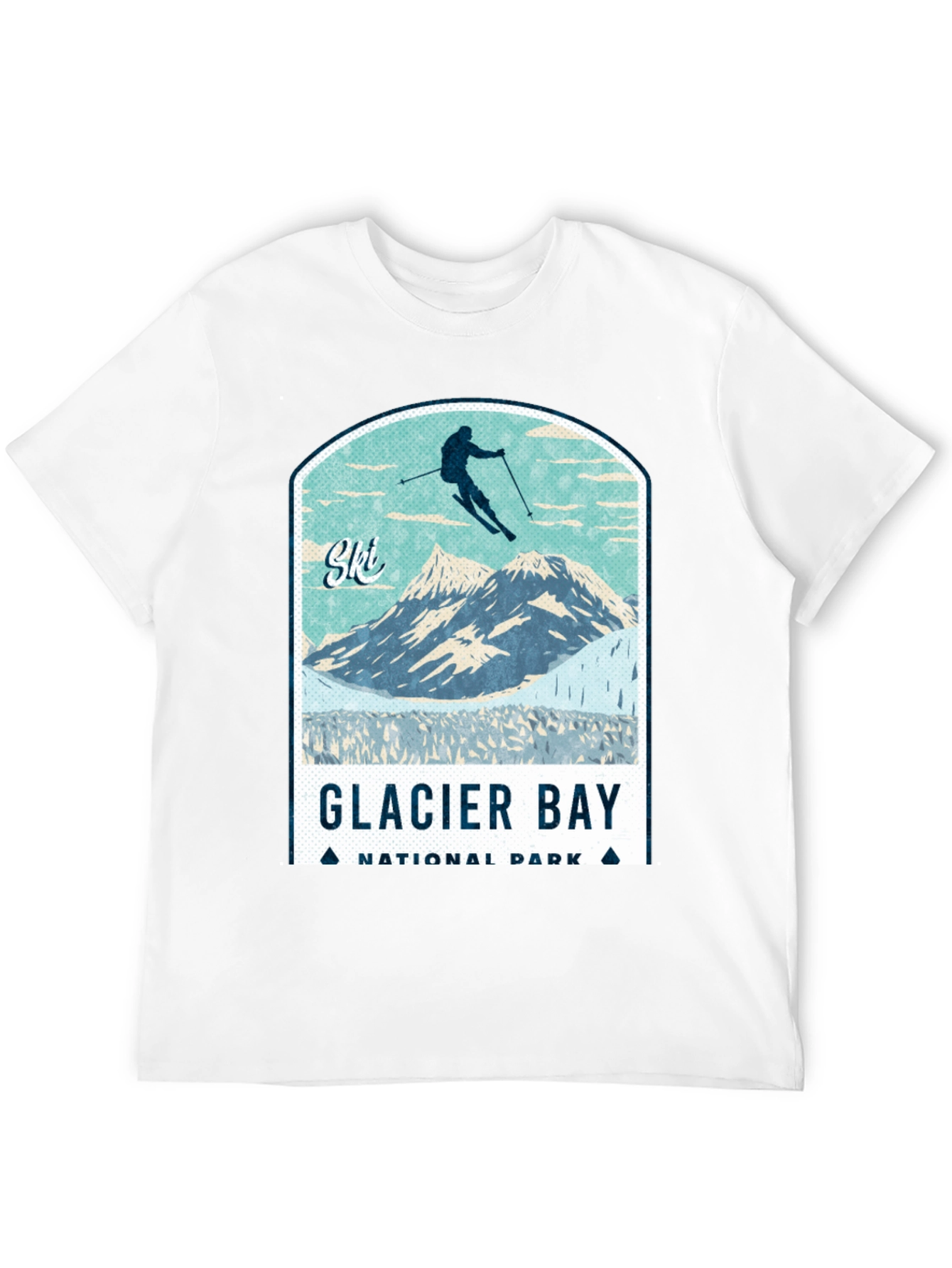 Glacier Bay National Park Ski T-Shirt
