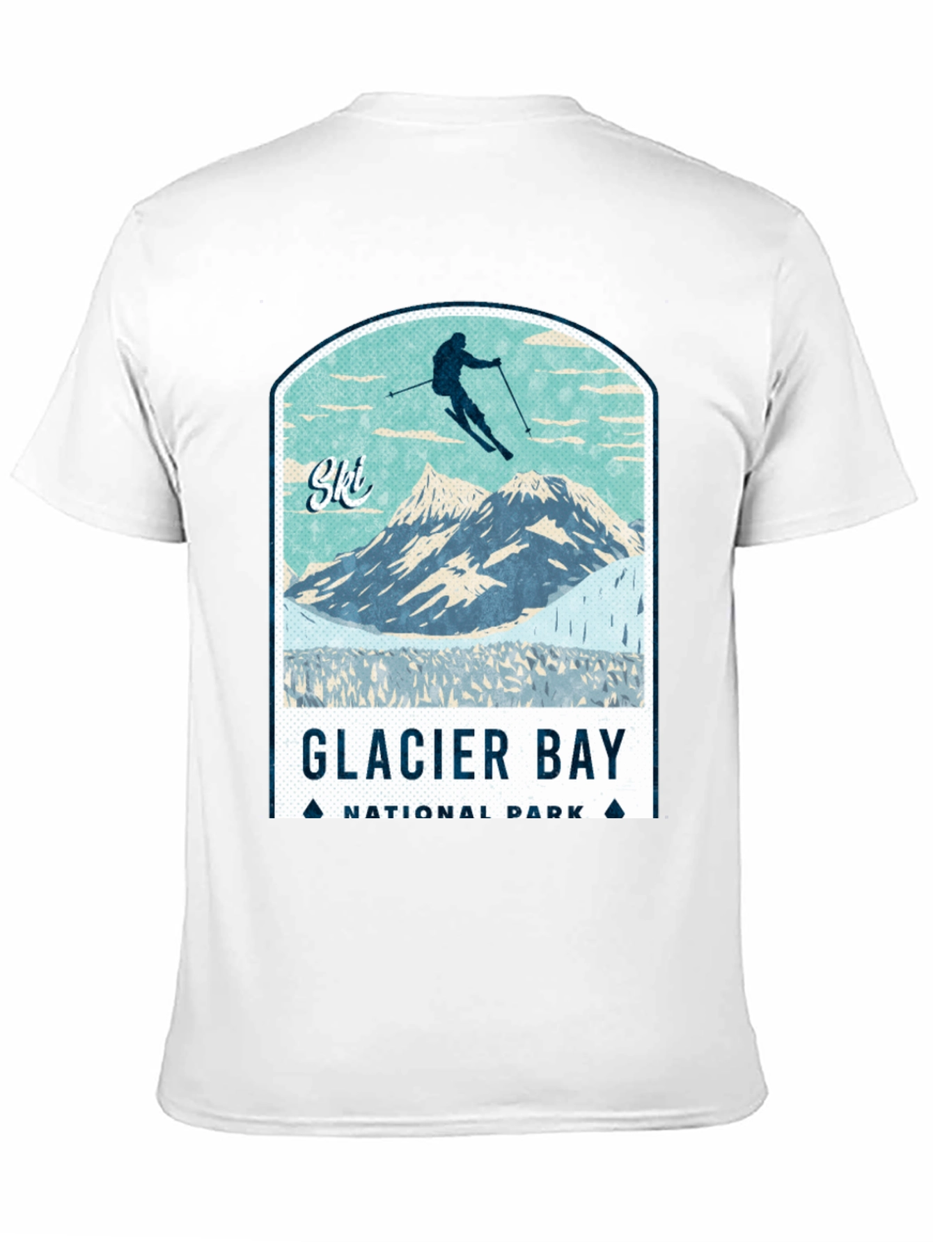 Glacier Bay National Park Ski T-Shirt
