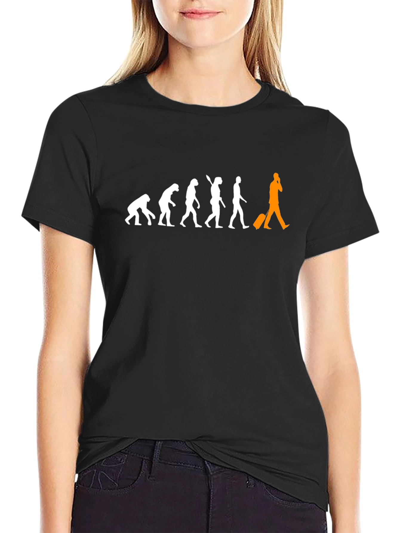 Evolution of Man Black T-Shirt