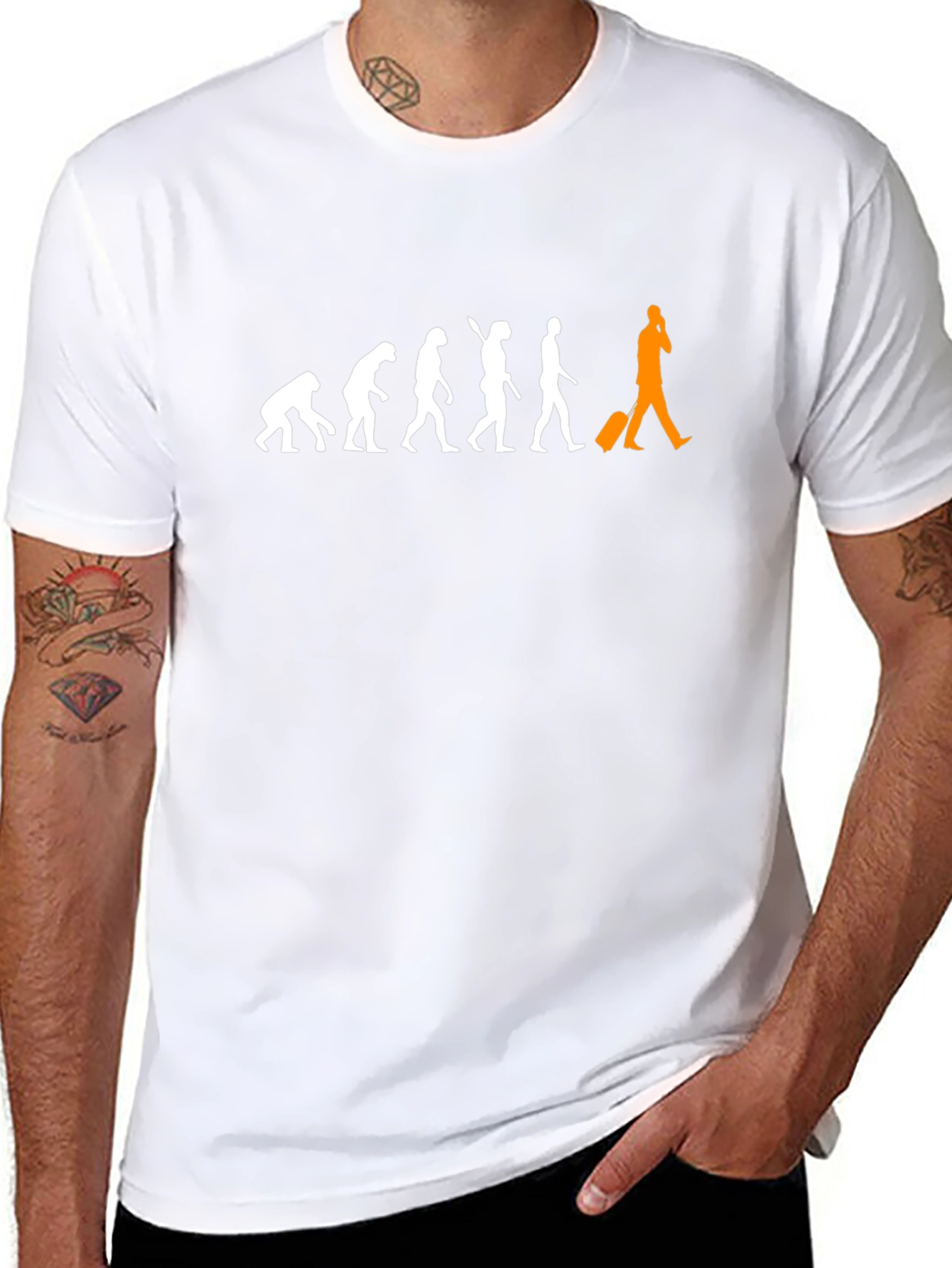 Evolution of Man Black T-Shirt