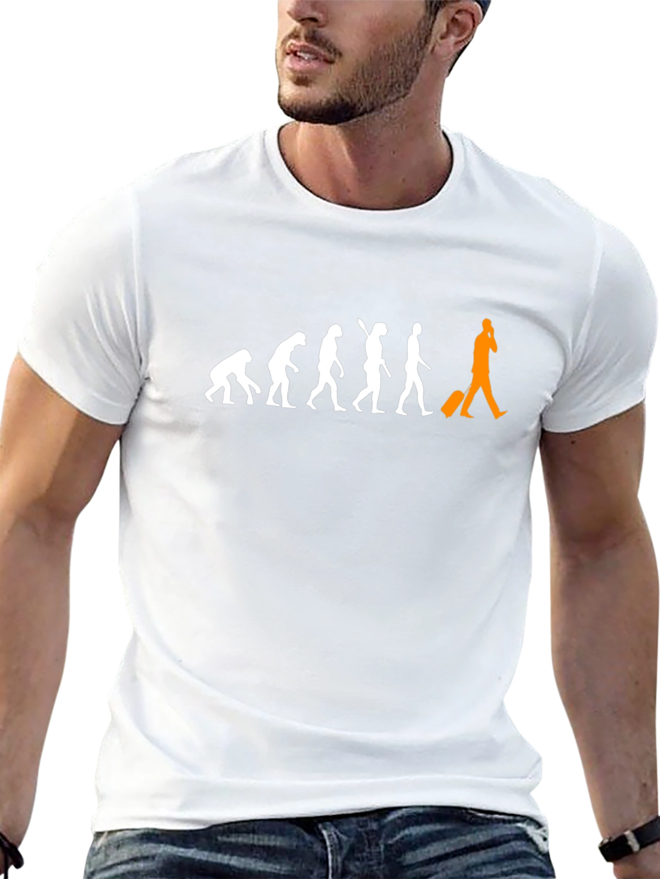 Evolution of Man Black T-Shirt