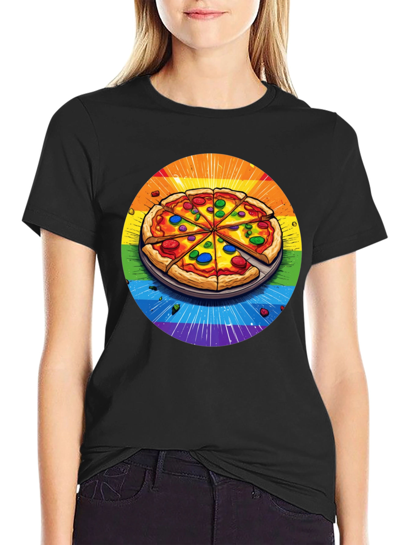Rainbow Pizza T-Shirt