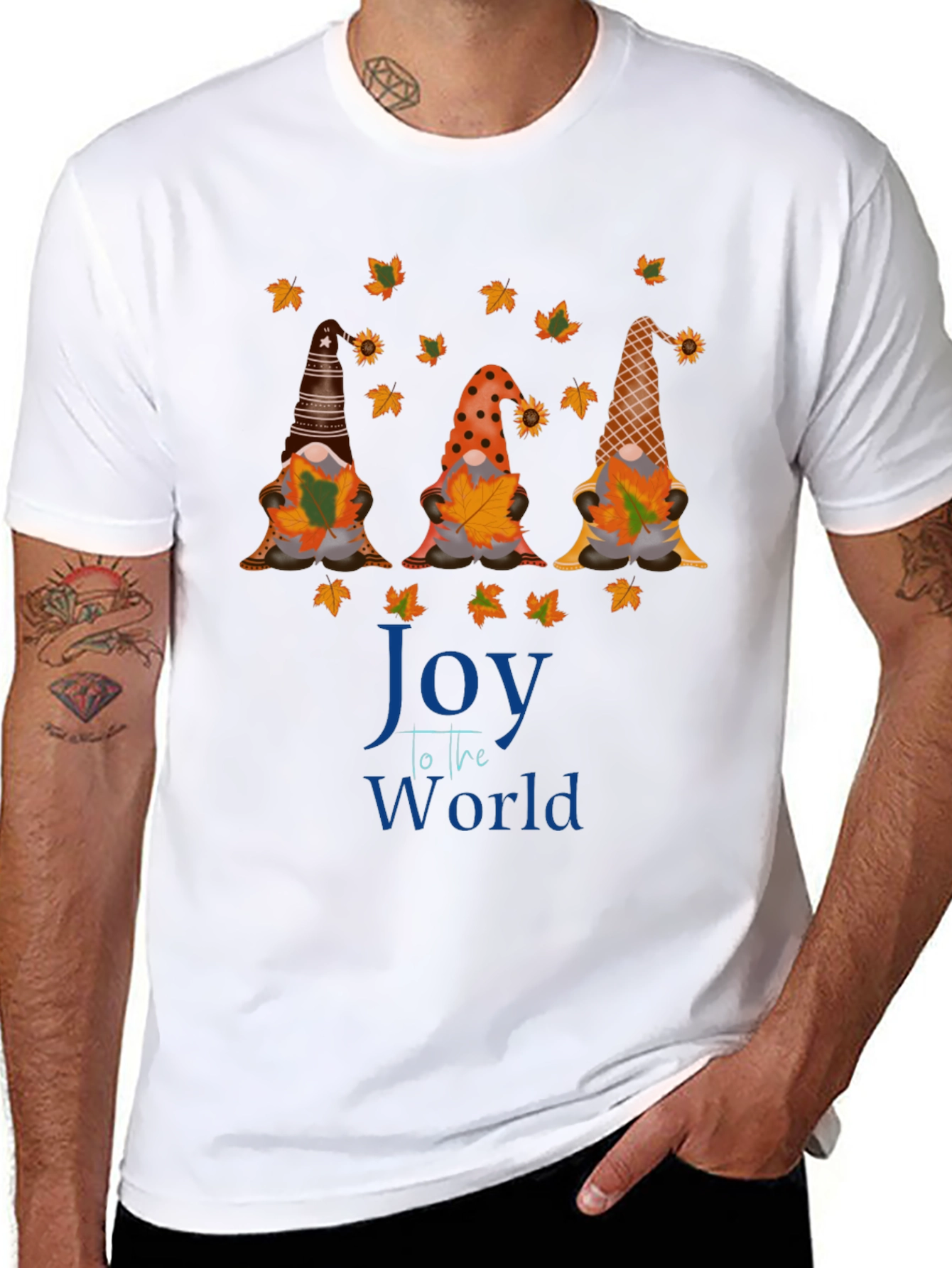 Joy to the World Fall Gnomes T-Shirt