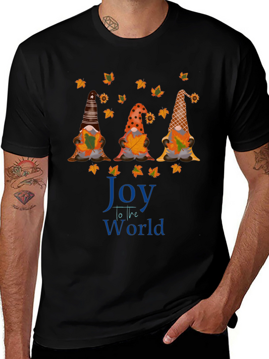 Joy to the World Fall Gnomes T-Shirt