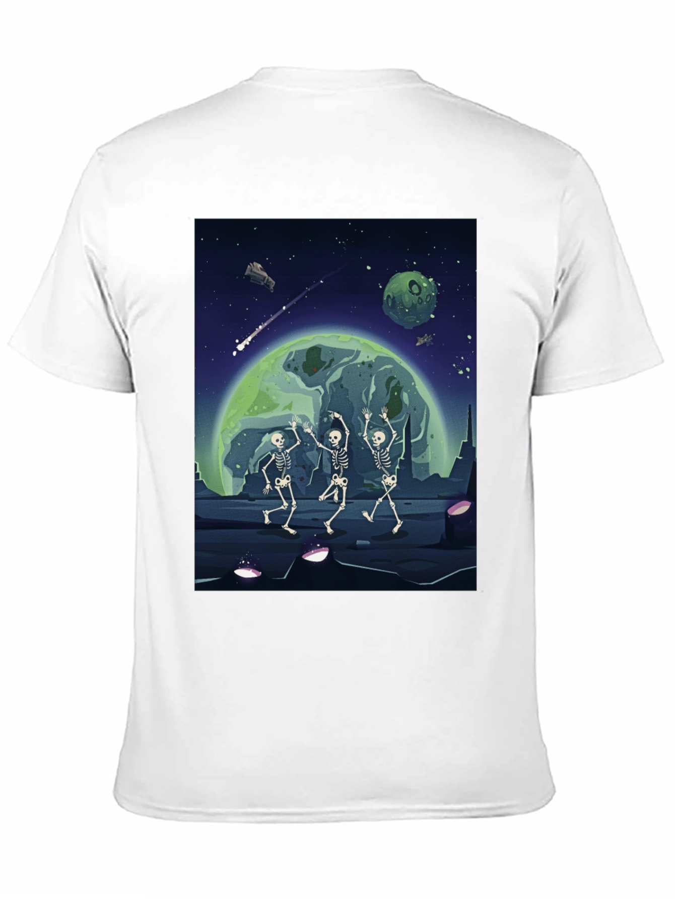 Cosmic Skeleton Dance Graphic Tee