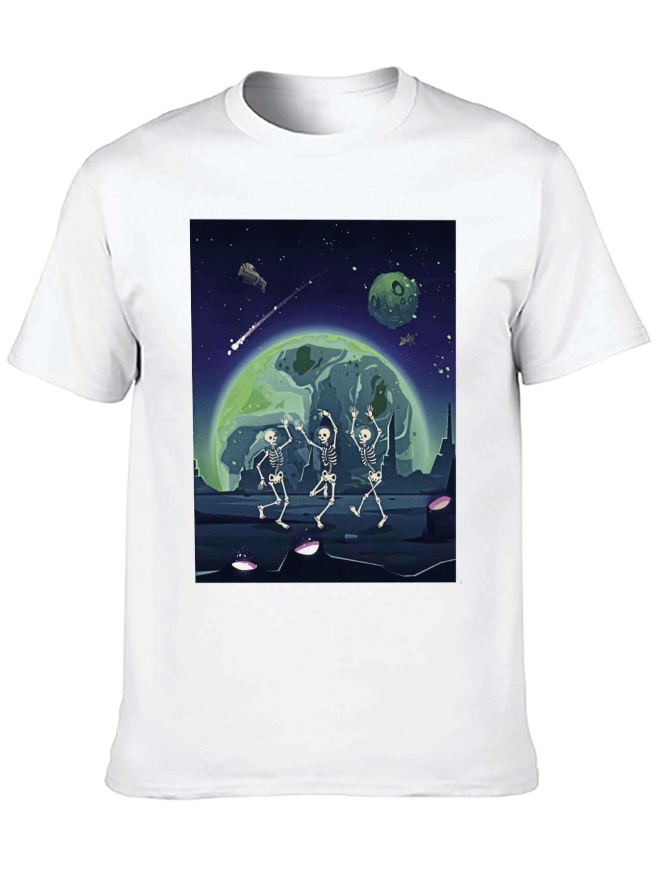 Cosmic Skeleton Dance Graphic Tee