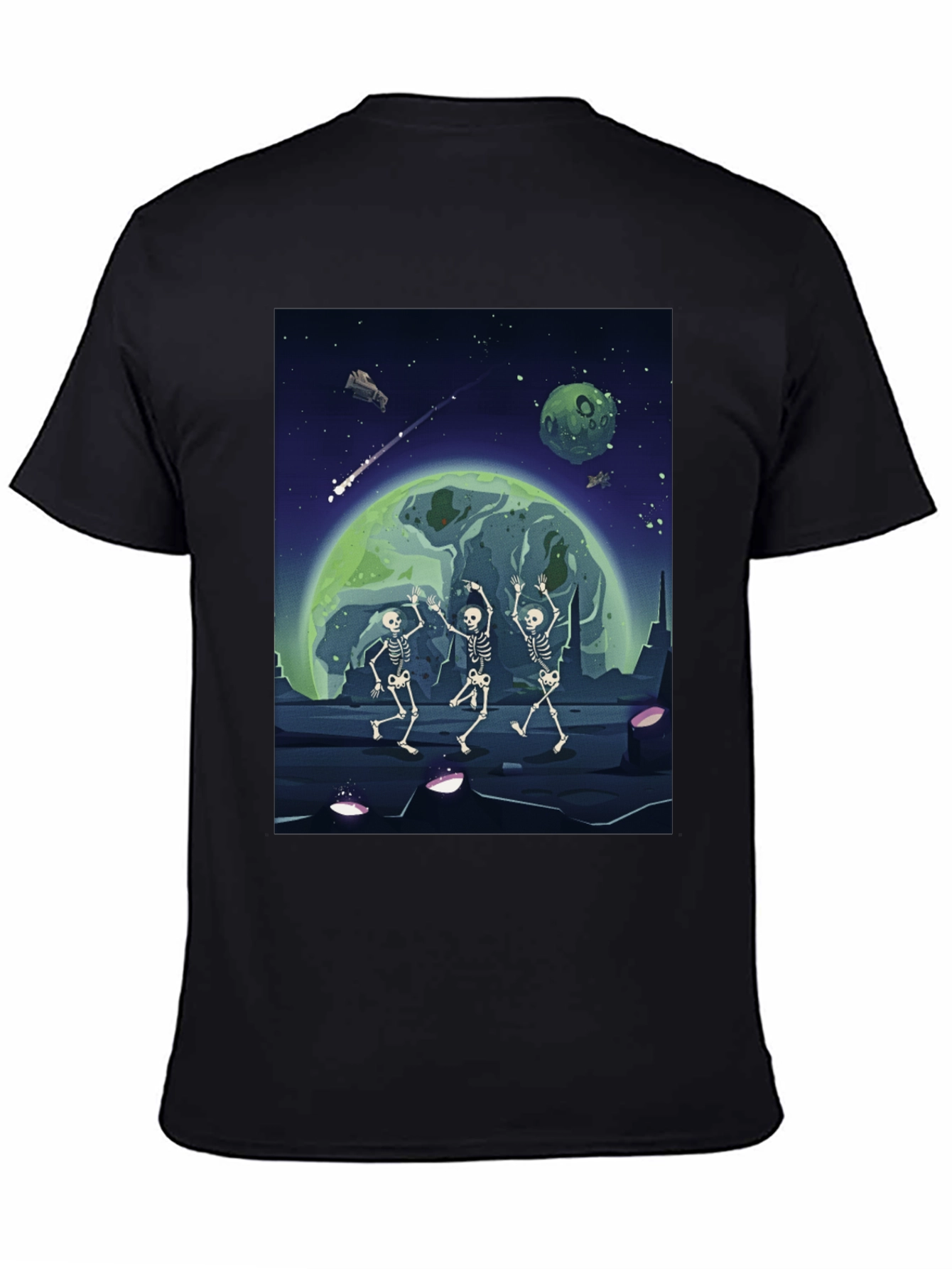 Cosmic Skeleton Dance Graphic Tee