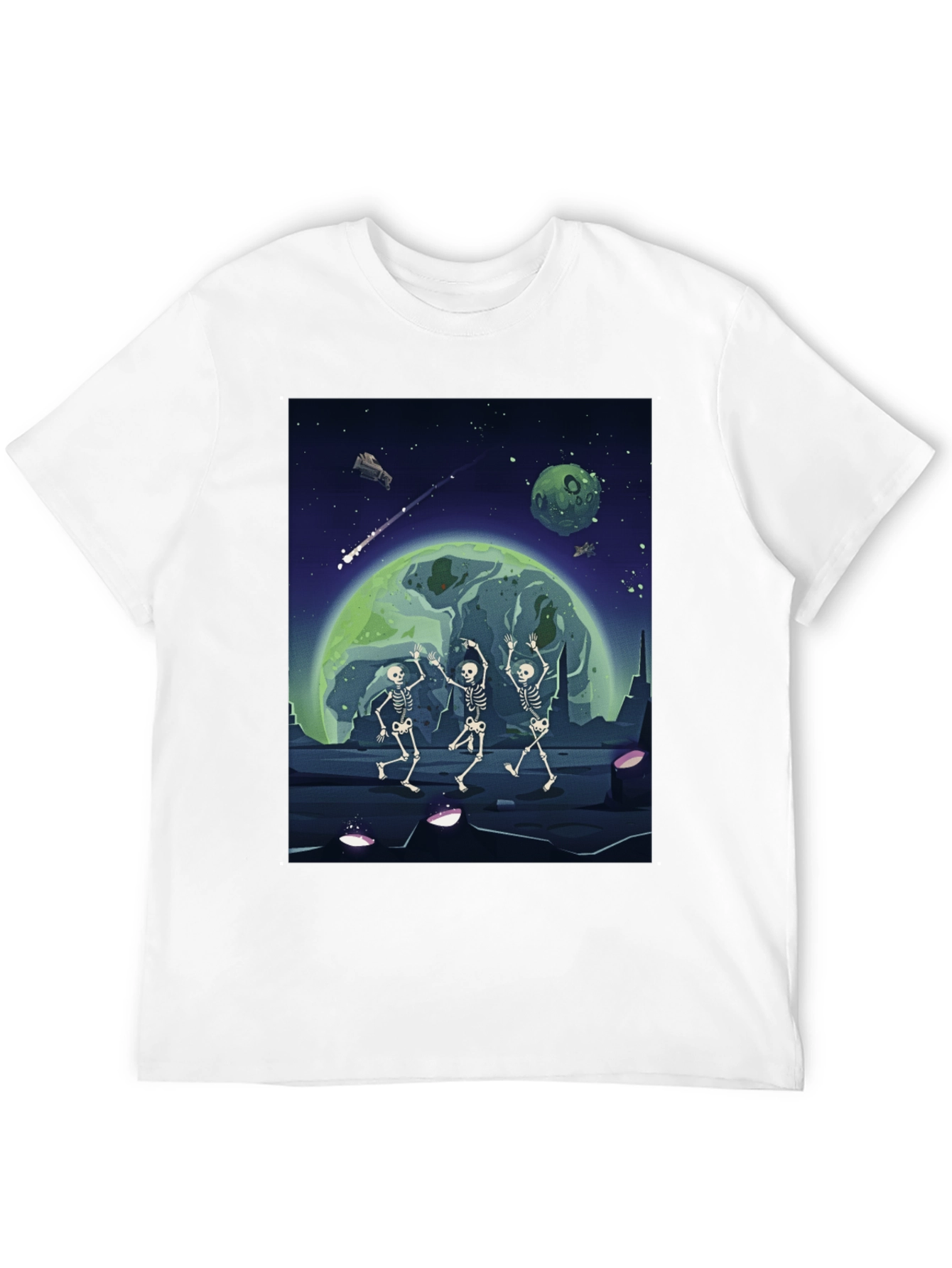 Cosmic Skeleton Dance Graphic Tee