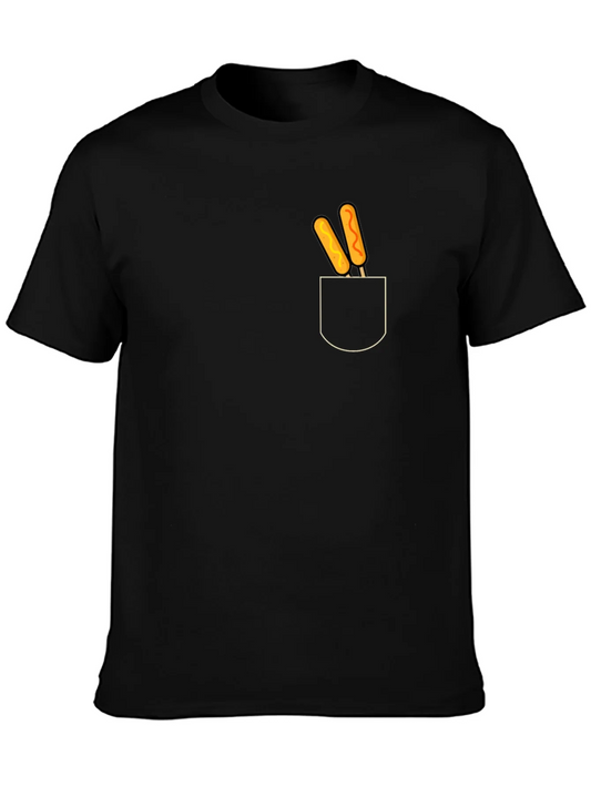 Novelty Corn Dog Pocket Graphic Tee