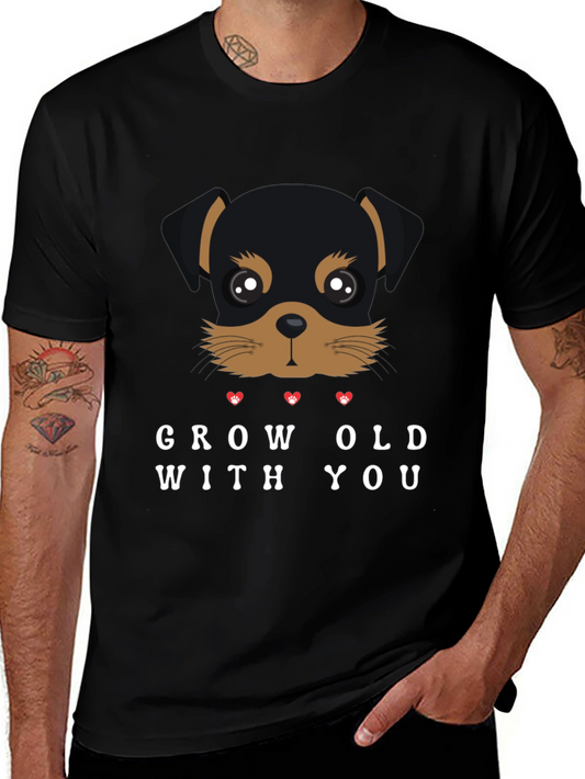 Grow Old With You Rottweiler Graphic Tee