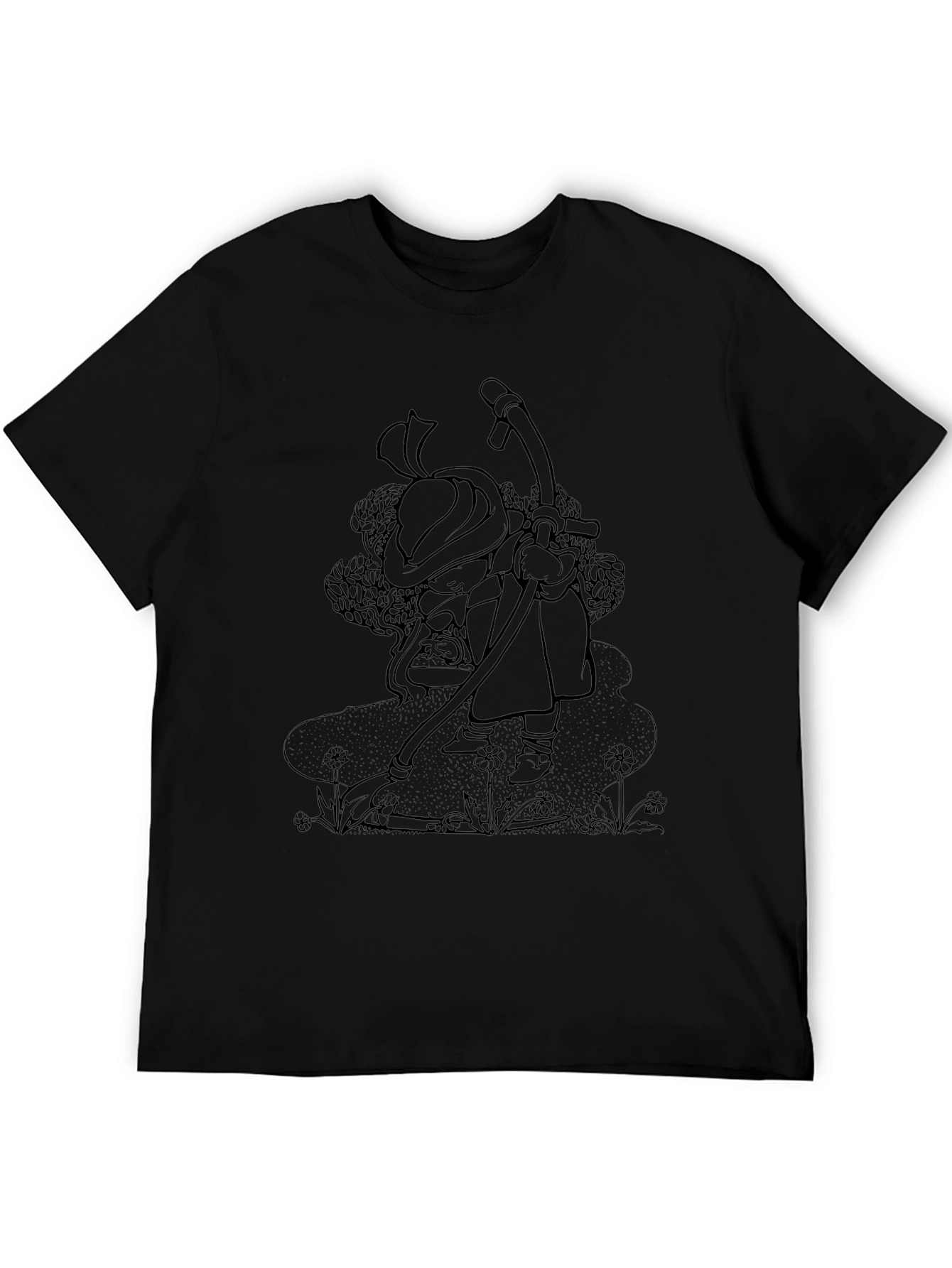 Unique Graphic Black T-Shirt