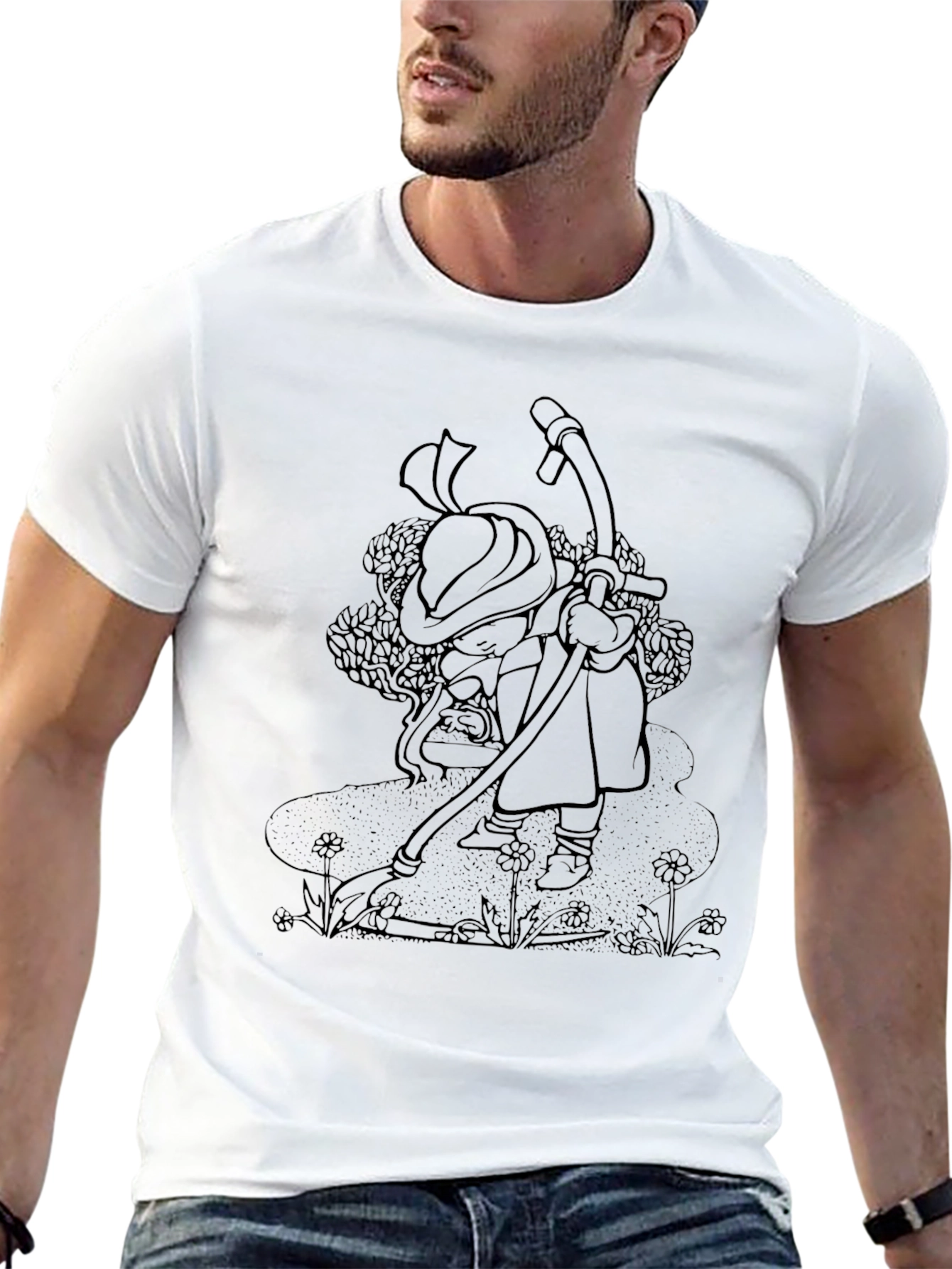 Unique Graphic Black T-Shirt