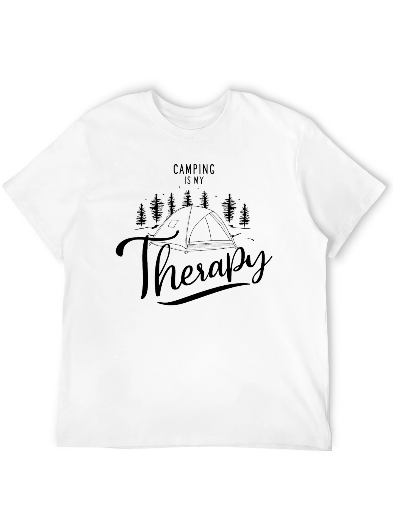 Camping Is My Therapy Graphic Tee