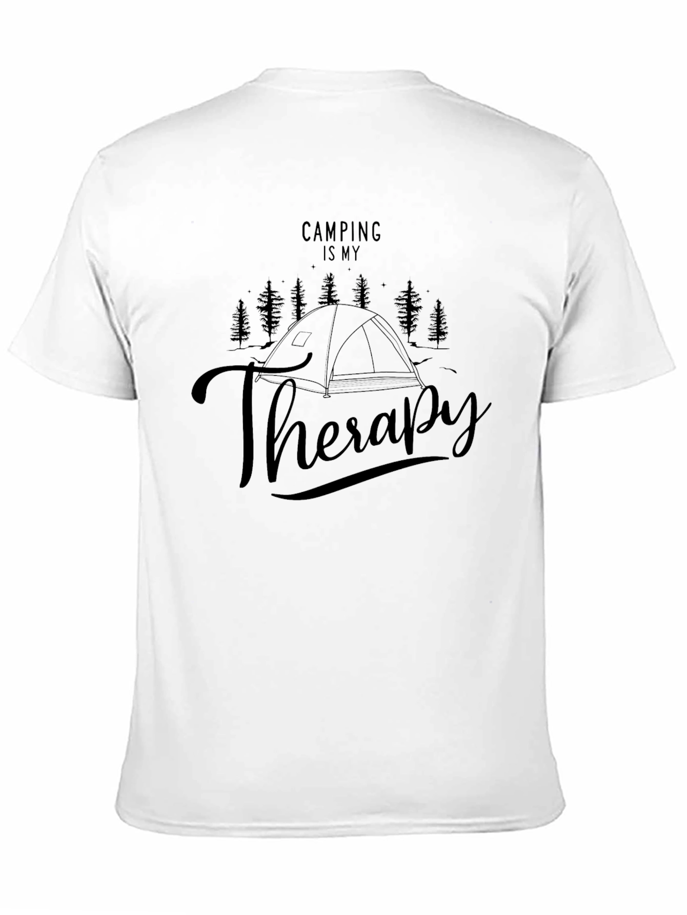 Camping Is My Therapy Graphic Tee