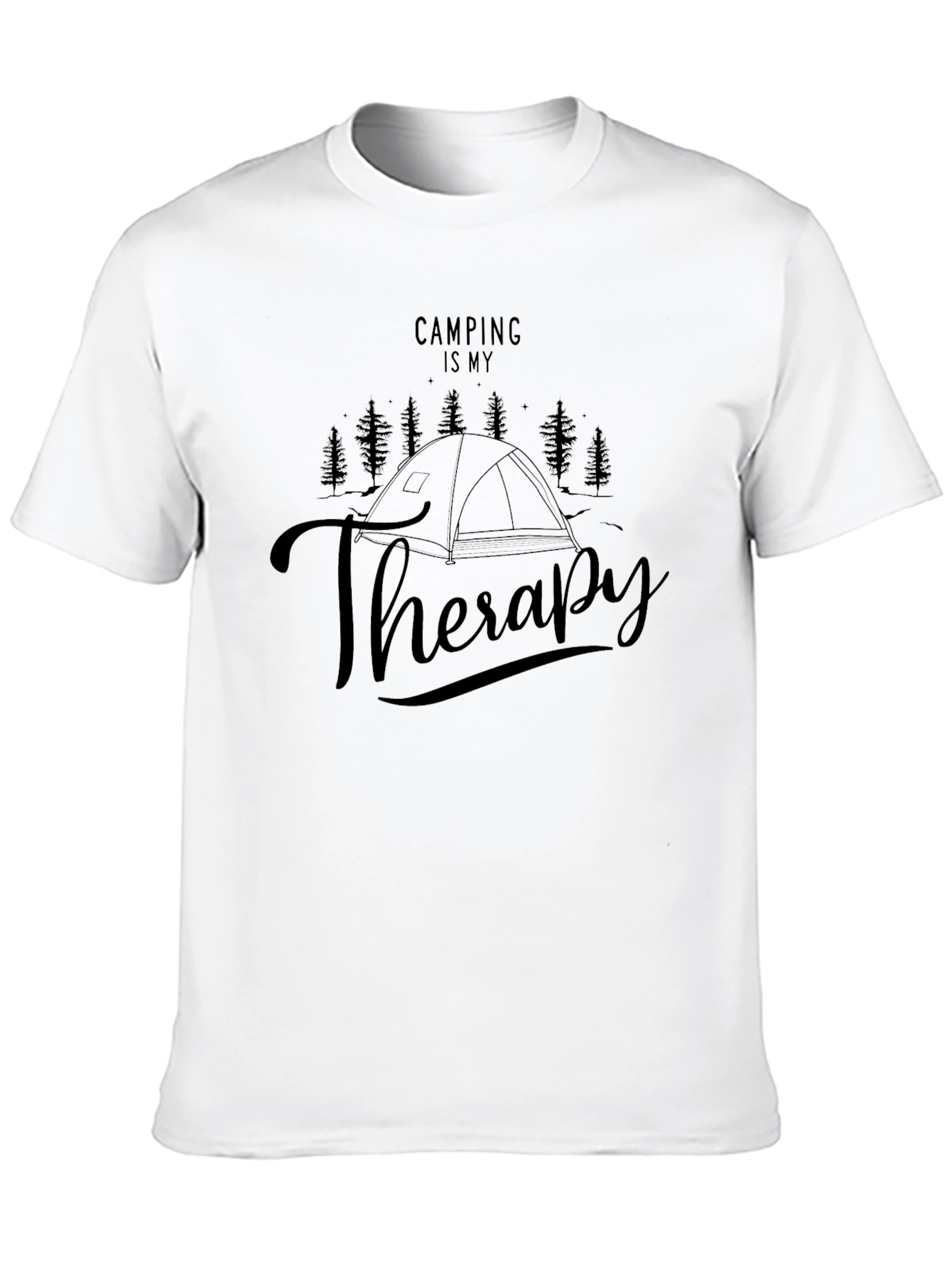 Camping Is My Therapy Graphic Tee
