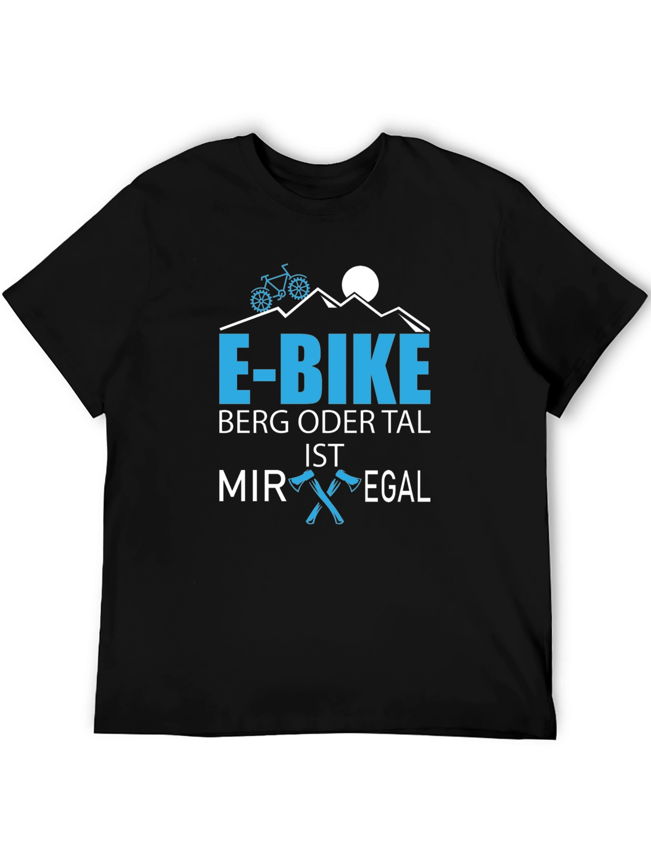 E-Bike Berg Oder Tal T-Shirt Mountain Bike Shirt