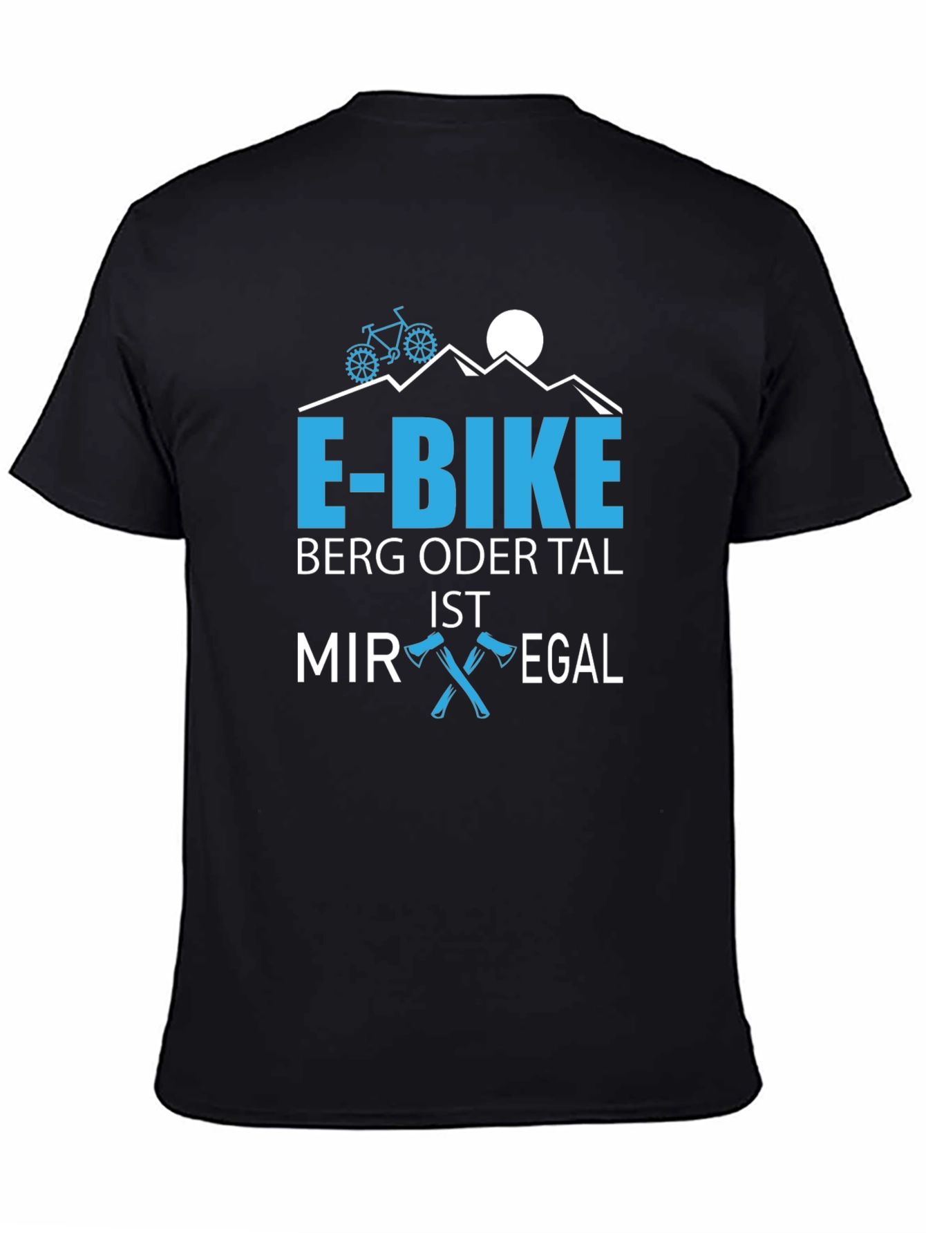 E-Bike Berg Oder Tal T-Shirt Mountain Bike Shirt