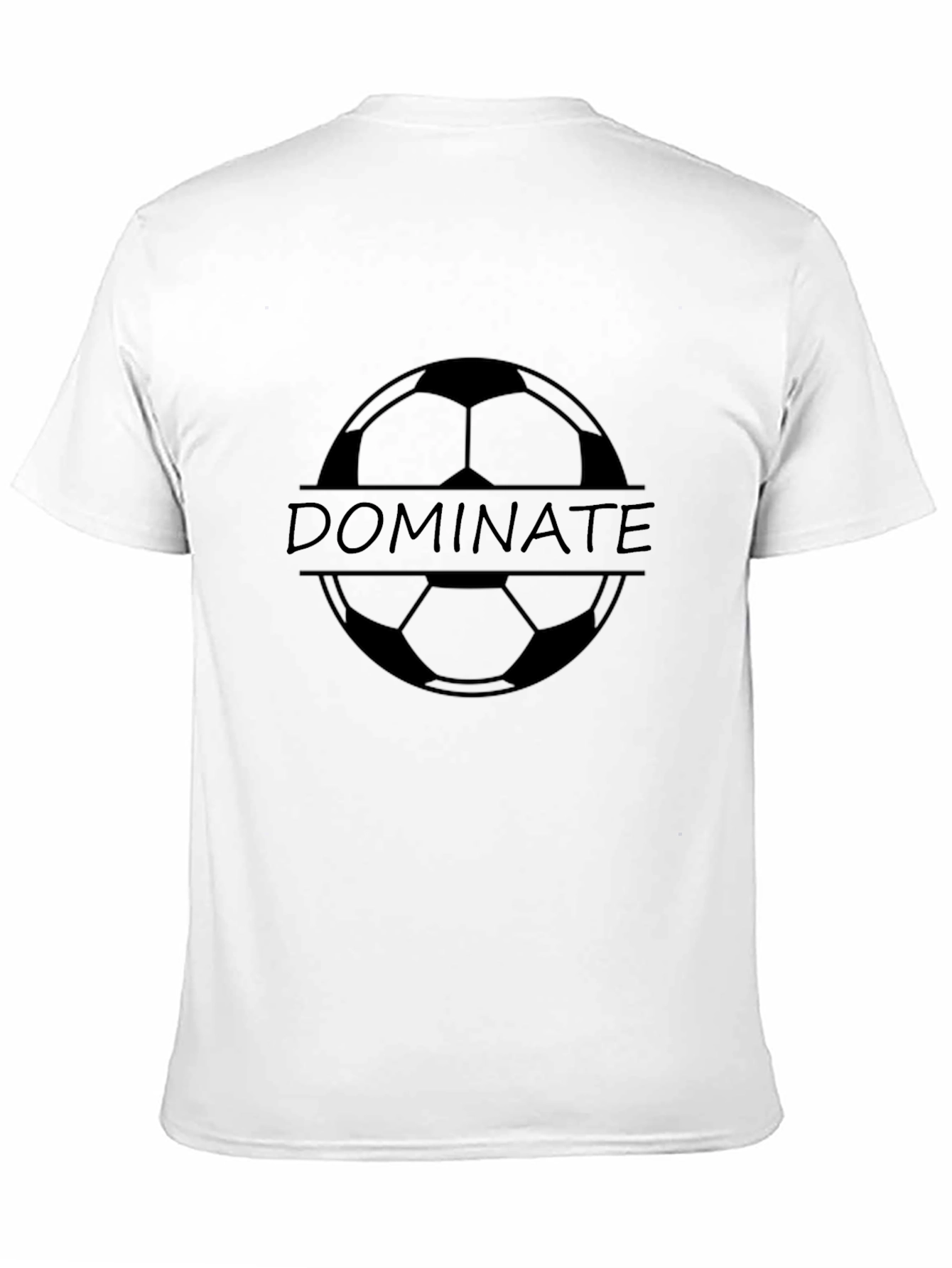 Dominate Soccer T-Shirt - Black Graphic Tee