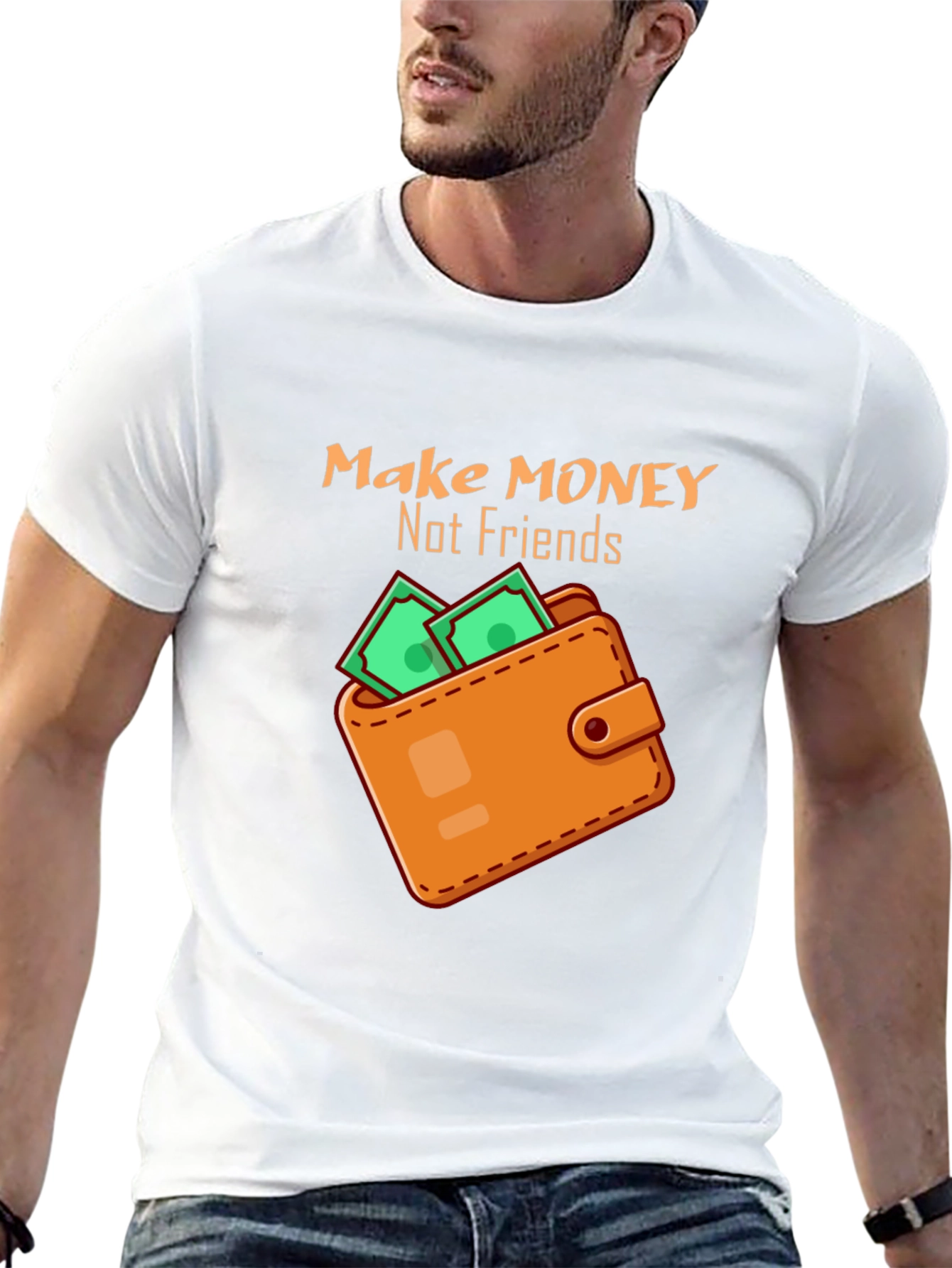 Make Money Not Friends Graphic Tee