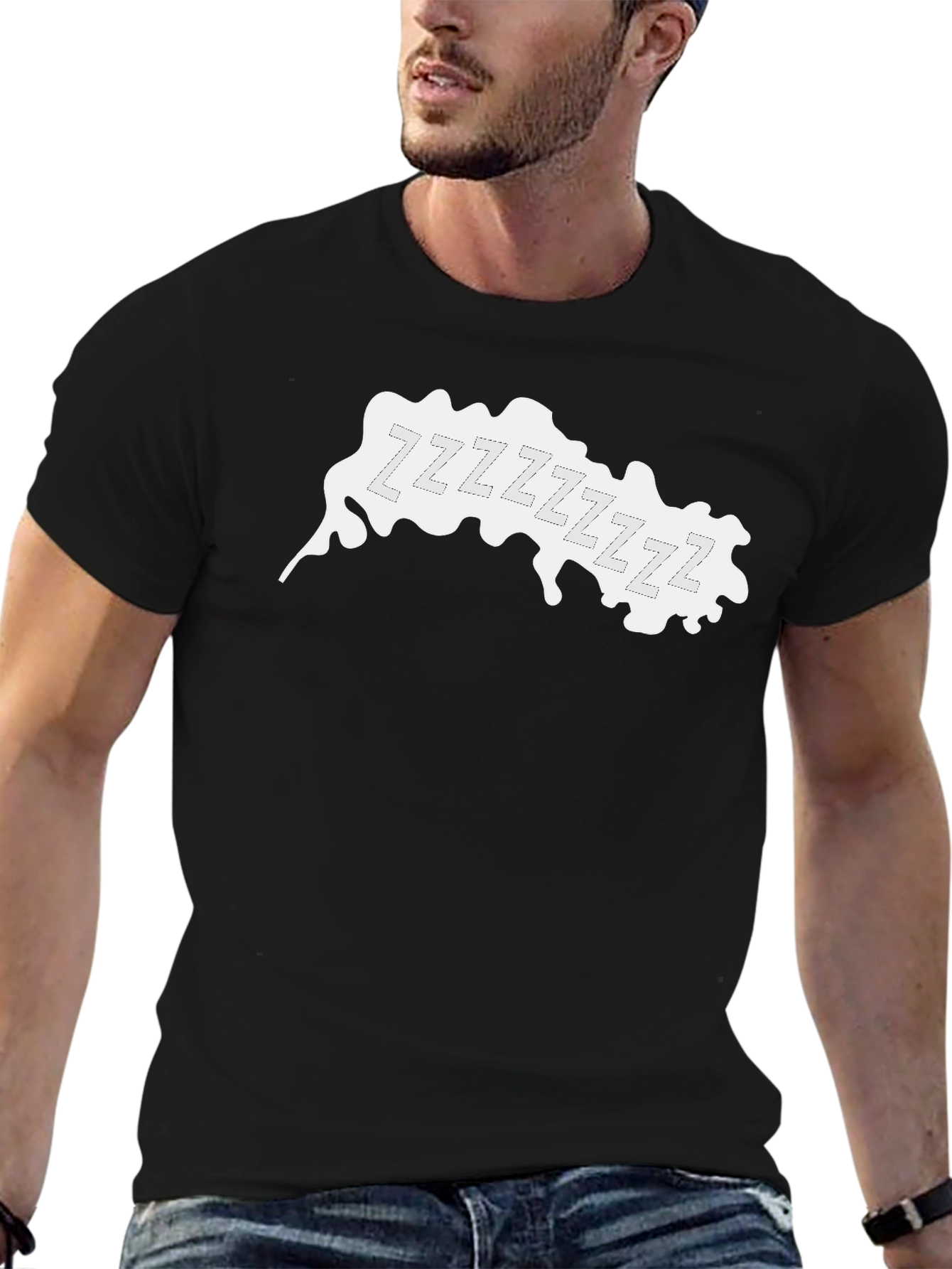 Zzz Sleepy Graphic Tee - Black T-Shirt