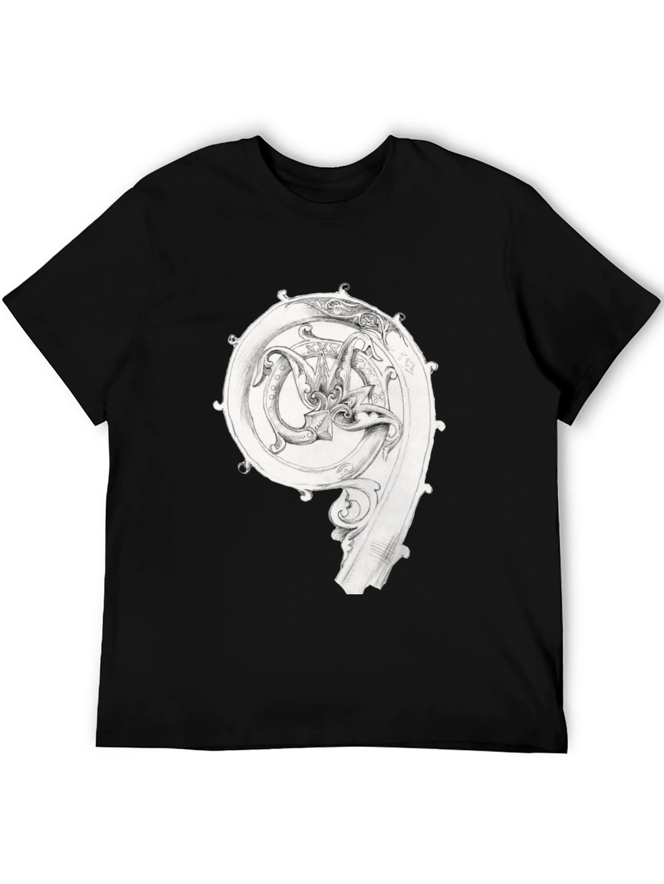 Art Nouveau Dragon Graphic T-Shirt