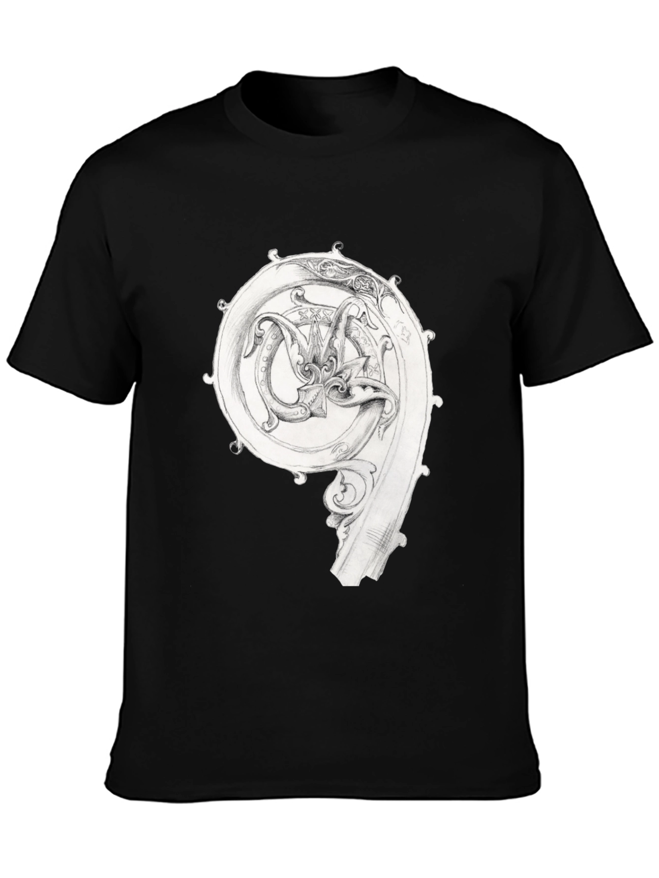 Art Nouveau Dragon Graphic T-Shirt