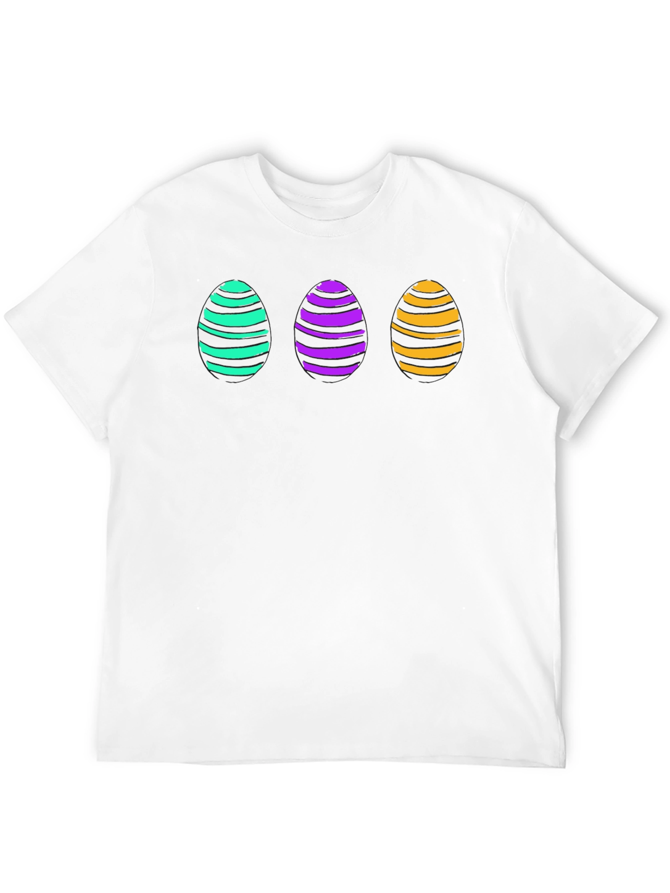 Easter Egg T-Shirt - Striped Egg Design Tee