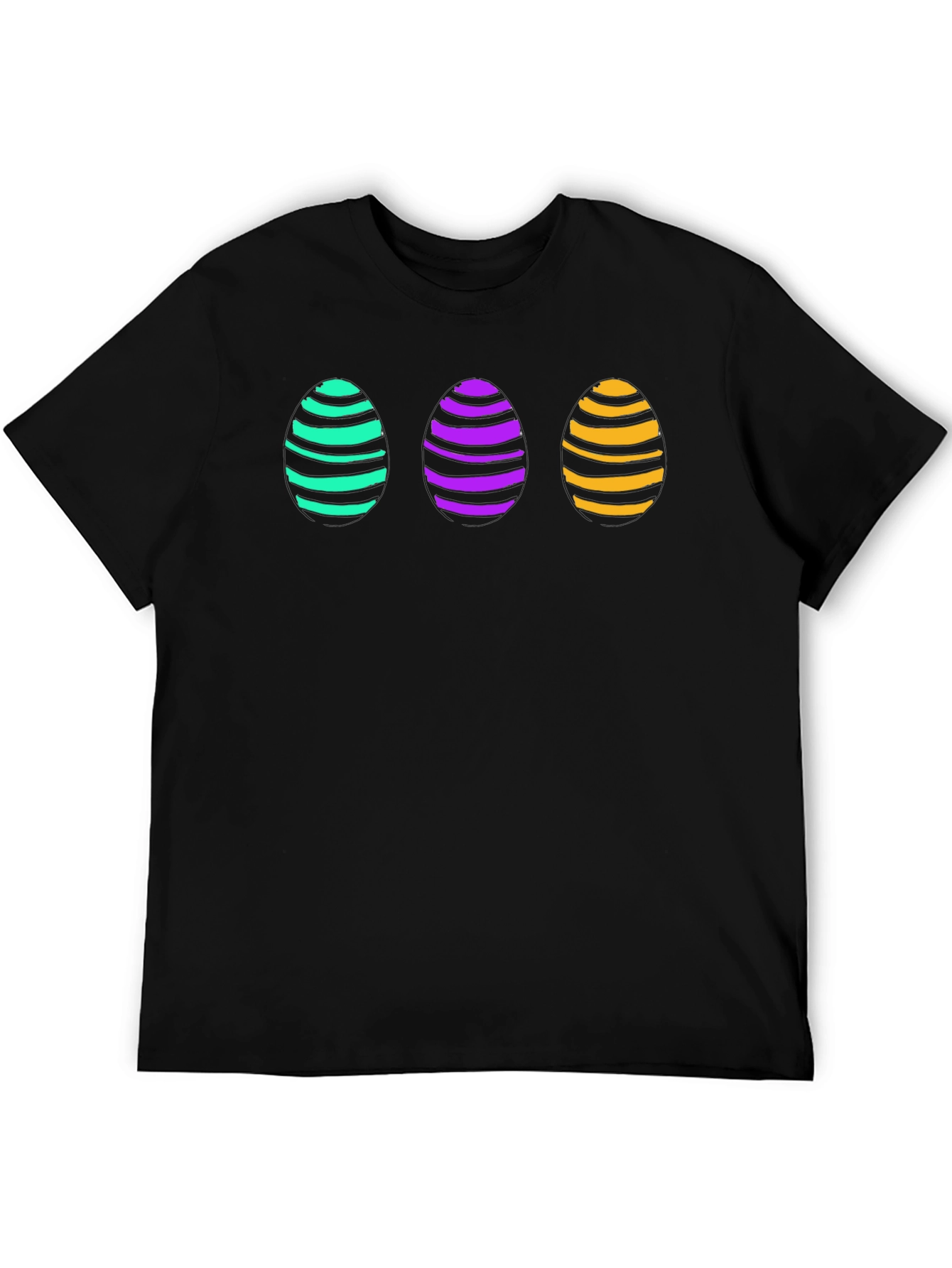 Easter Egg T-Shirt - Striped Egg Design Tee