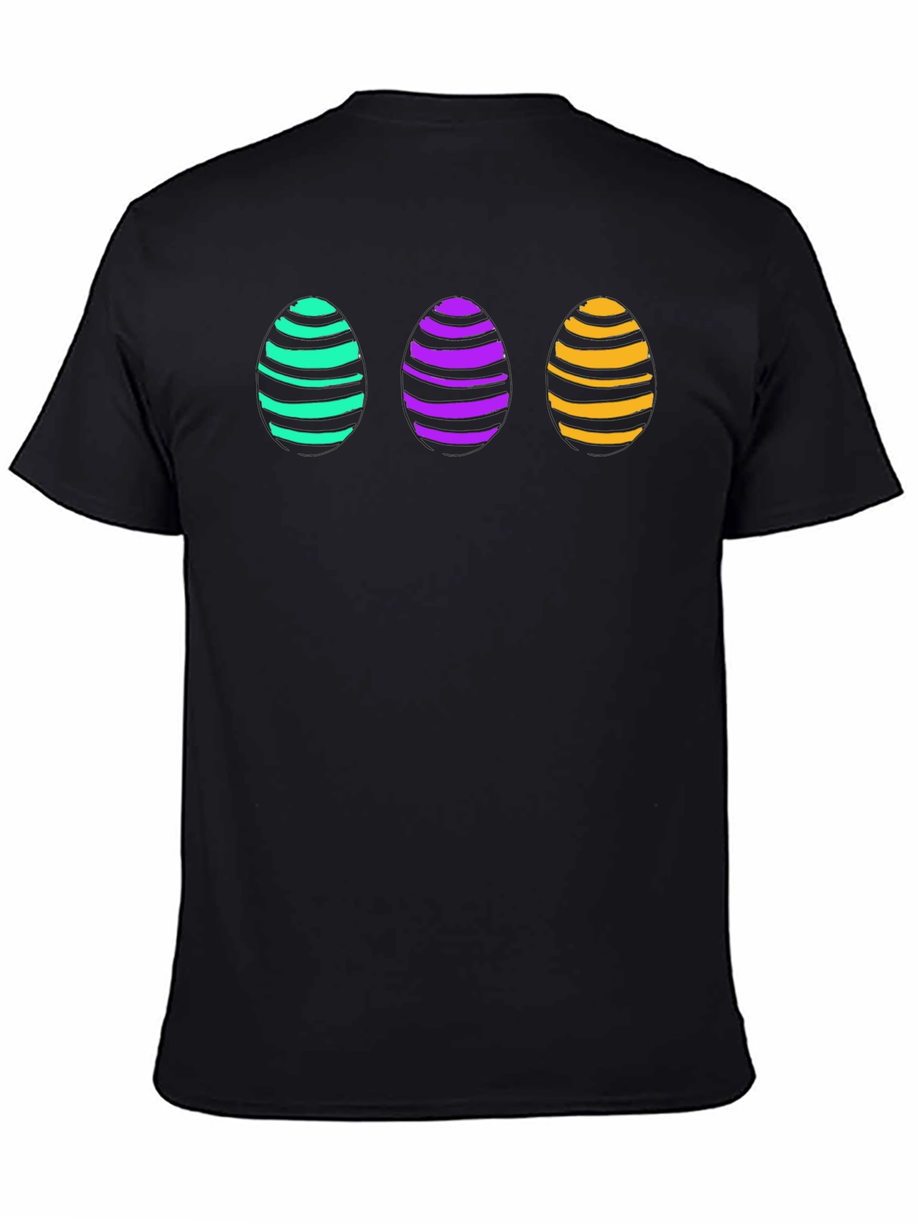 Easter Egg T-Shirt - Striped Egg Design Tee