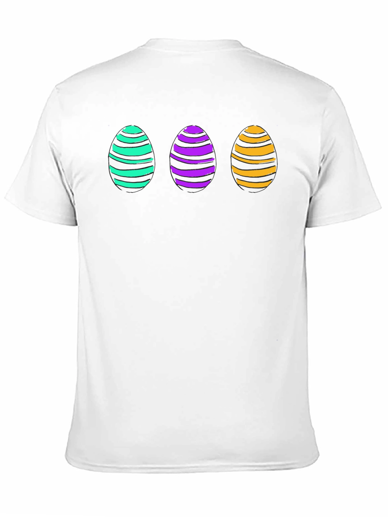 Easter Egg T-Shirt - Striped Egg Design Tee