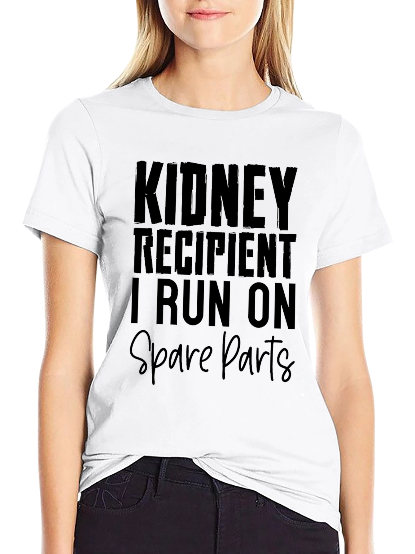 Kidney Recipient Spare Parts Graphic T-Shirt